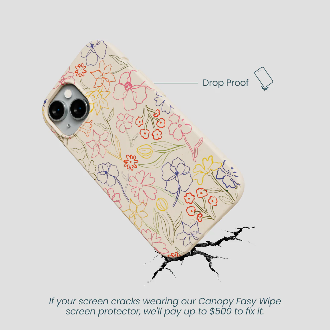 Seashell Petals Sketch iPhone 14 Case - Image 5