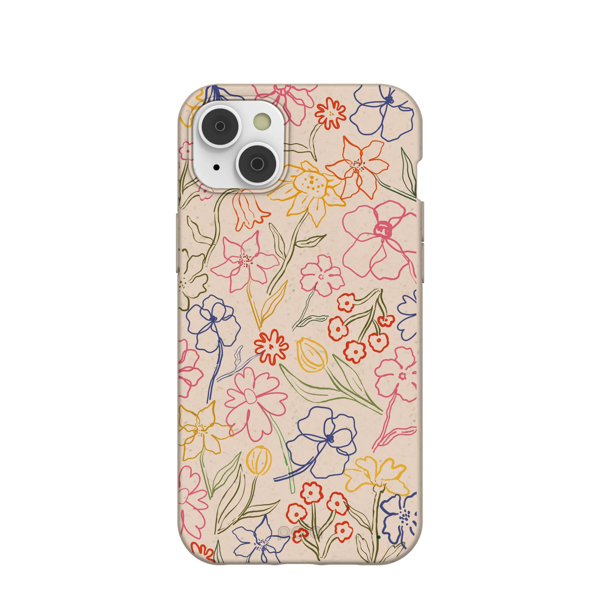 Seashell Petals Sketch iPhone 14 Plus Case
