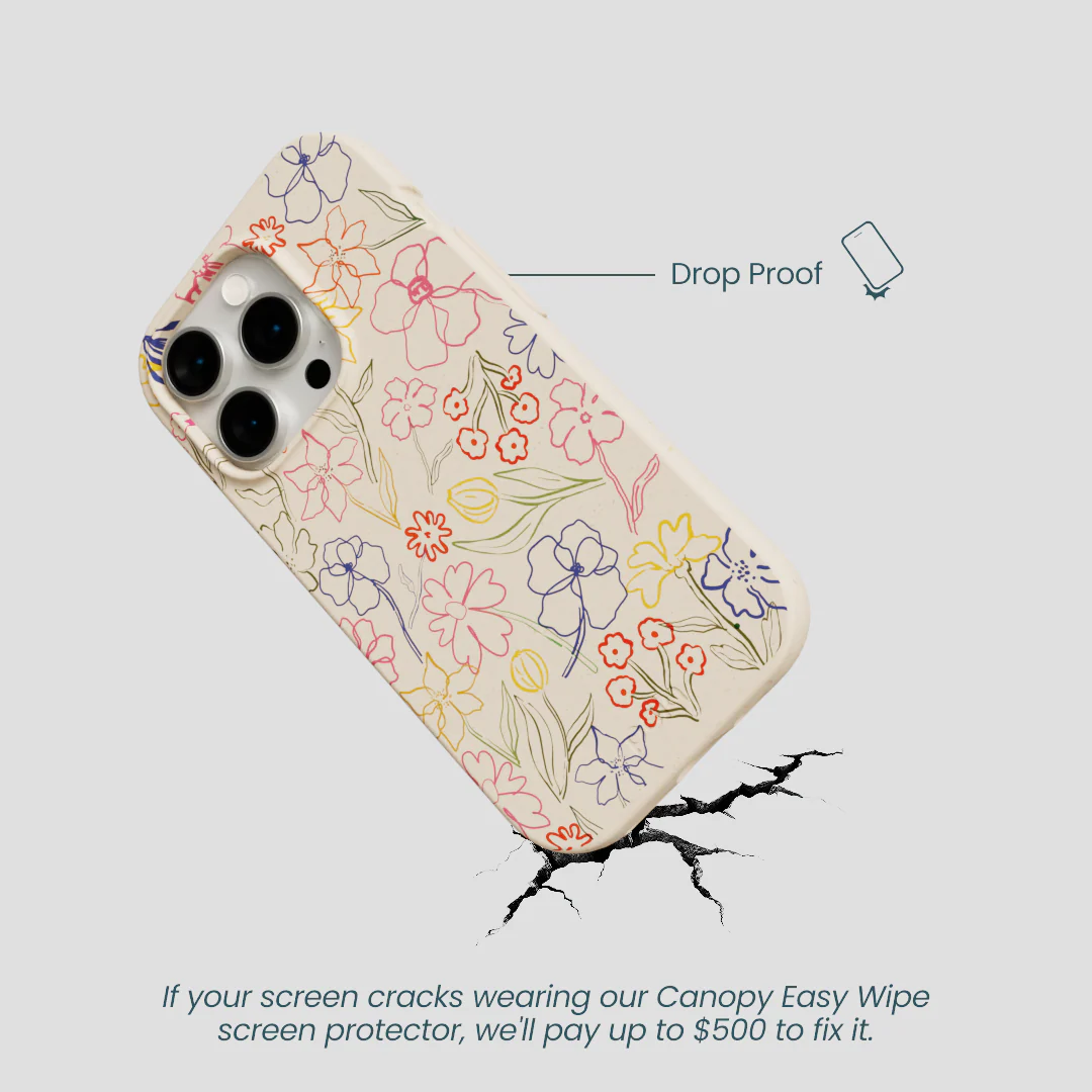 Seashell Petals Sketch iPhone 14 Pro Case - Image 5