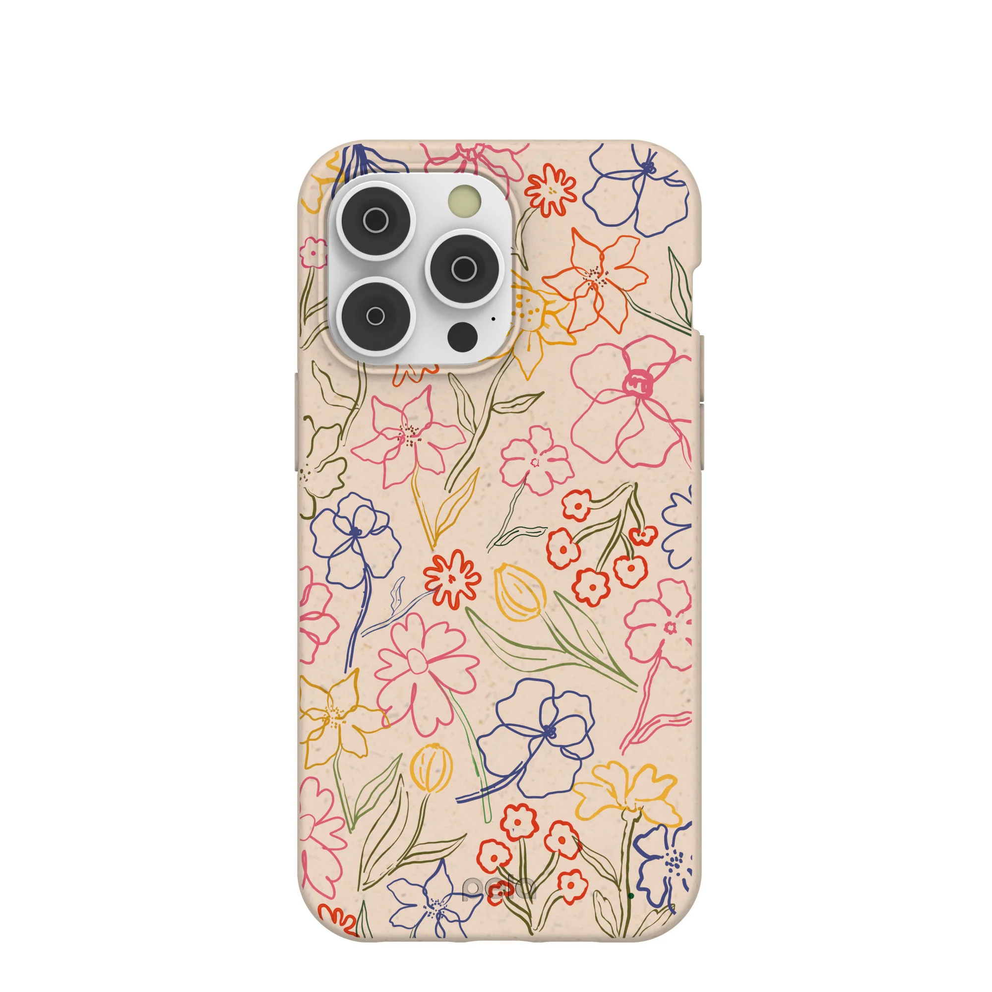 Seashell Petals Sketch iPhone 14 Pro Max Case
