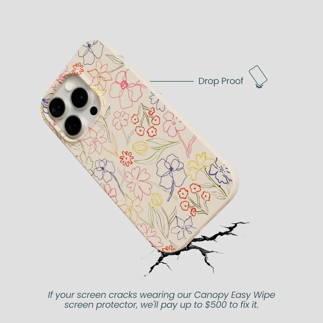 Seashell Petals Sketch iPhone 15 Pro Case - Image 5