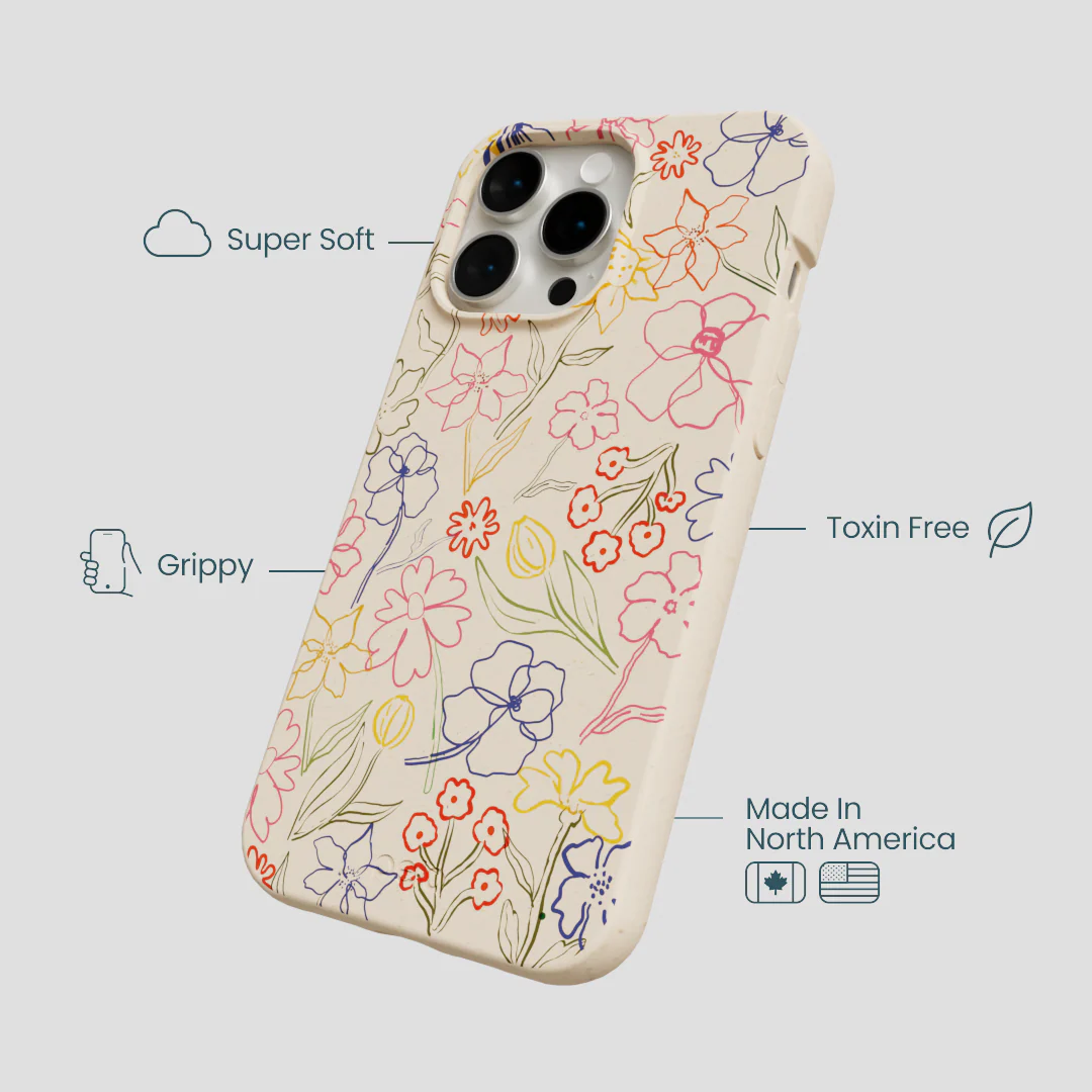 Seashell Petals Sketch iPhone 15 Pro Max Case - Image 4