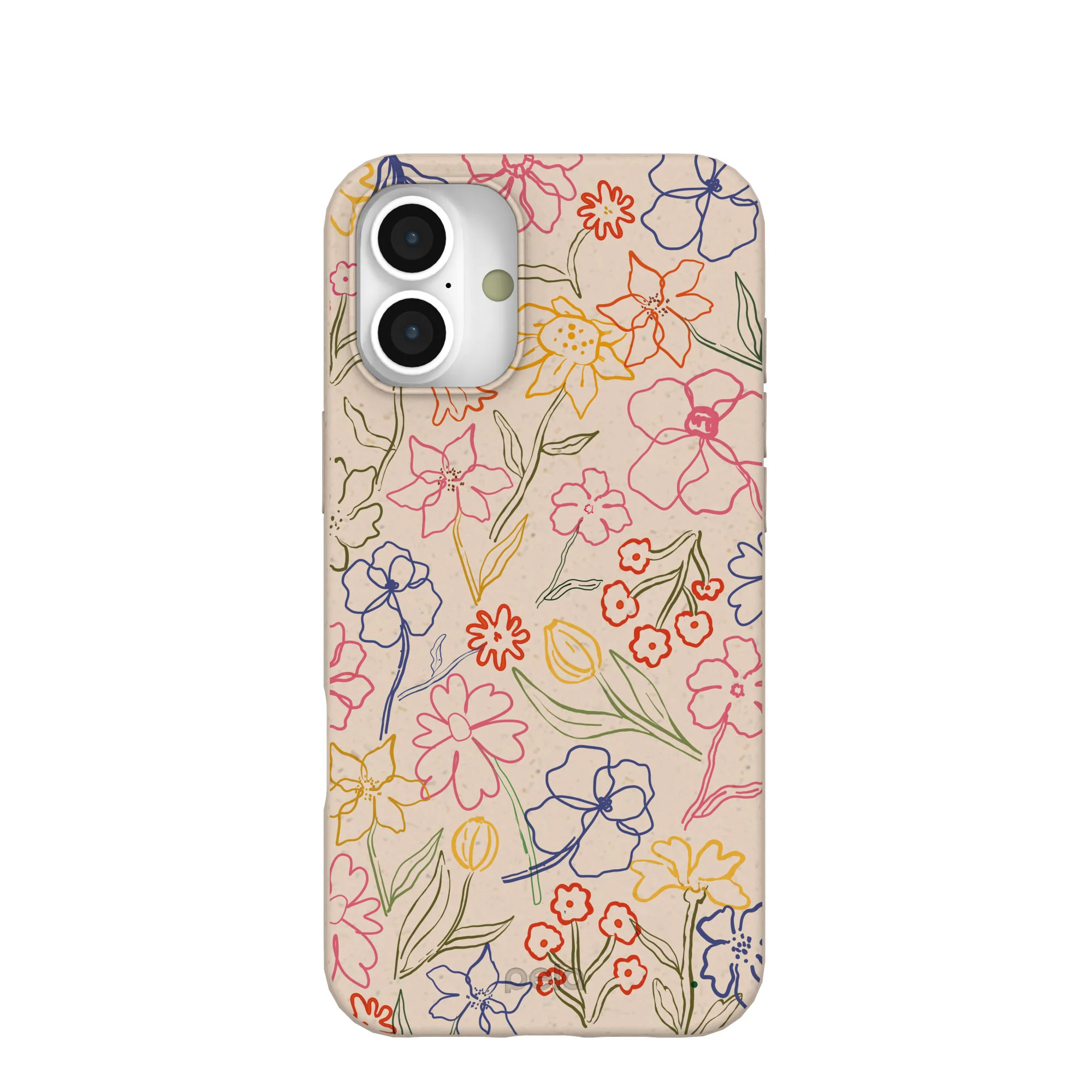 Seashell Petals Sketch iPhone 16 Plus Case