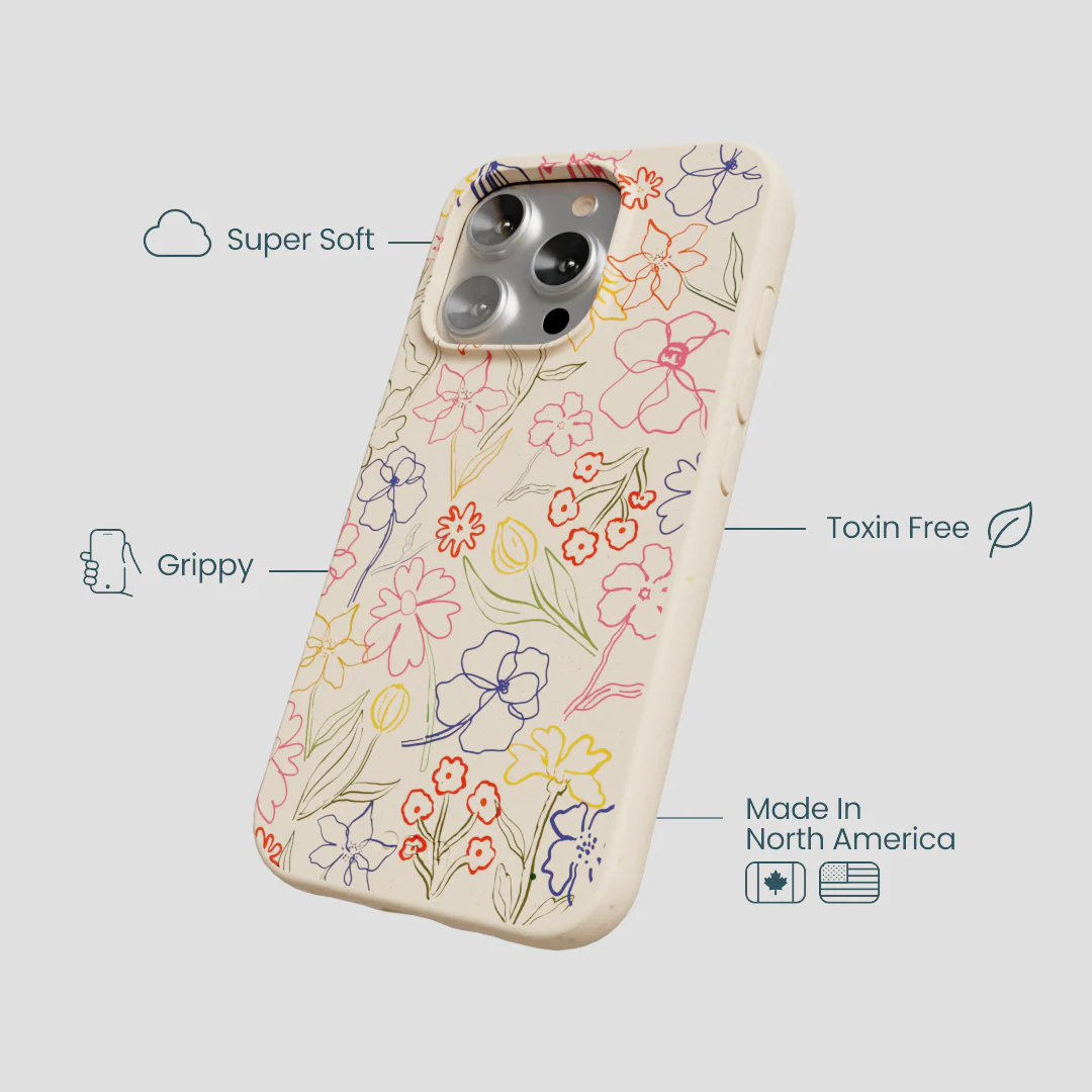 Seashell Petals Sketch iPhone 16 Pro Case - Image 4