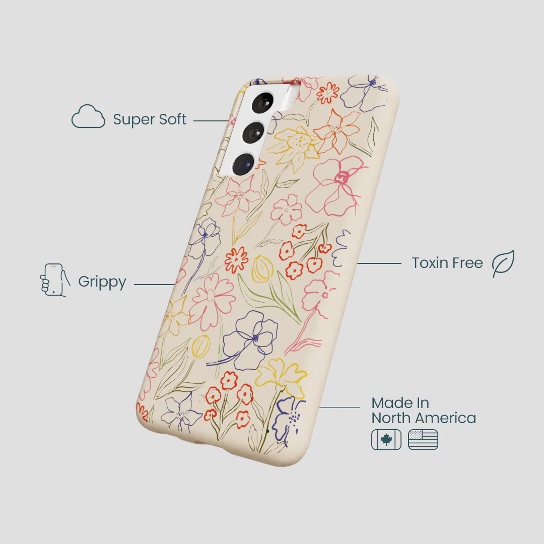Seashell Petals Sketch Samsung Galaxy S21 Case - Image 4