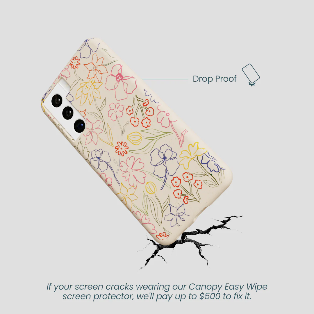 Seashell Petals Sketch Samsung Galaxy S22 Case - Image 5