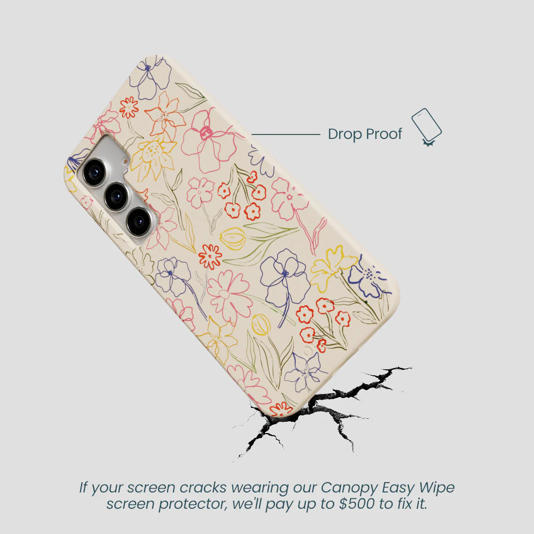 Seashell Petals Sketch Samsung Galaxy S25 Case - Image 5