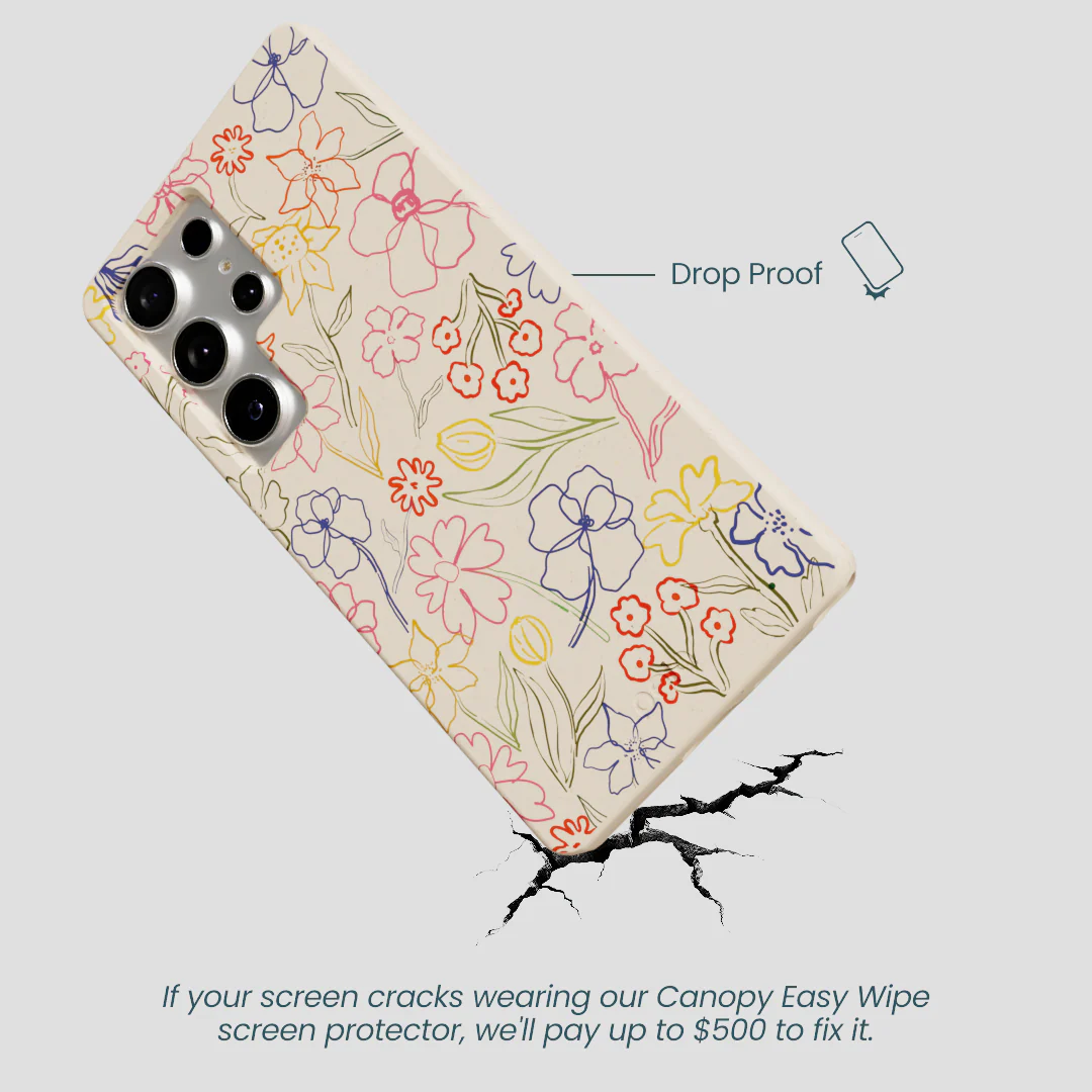 Seashell Petals Sketch Samsung Galaxy S25 Ultra Case - Image 5