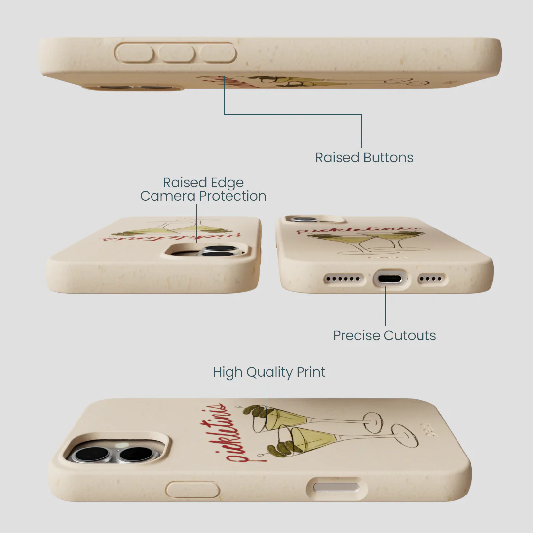 Seashell Pickletinis iPhone 16 Plus Case - Image 3