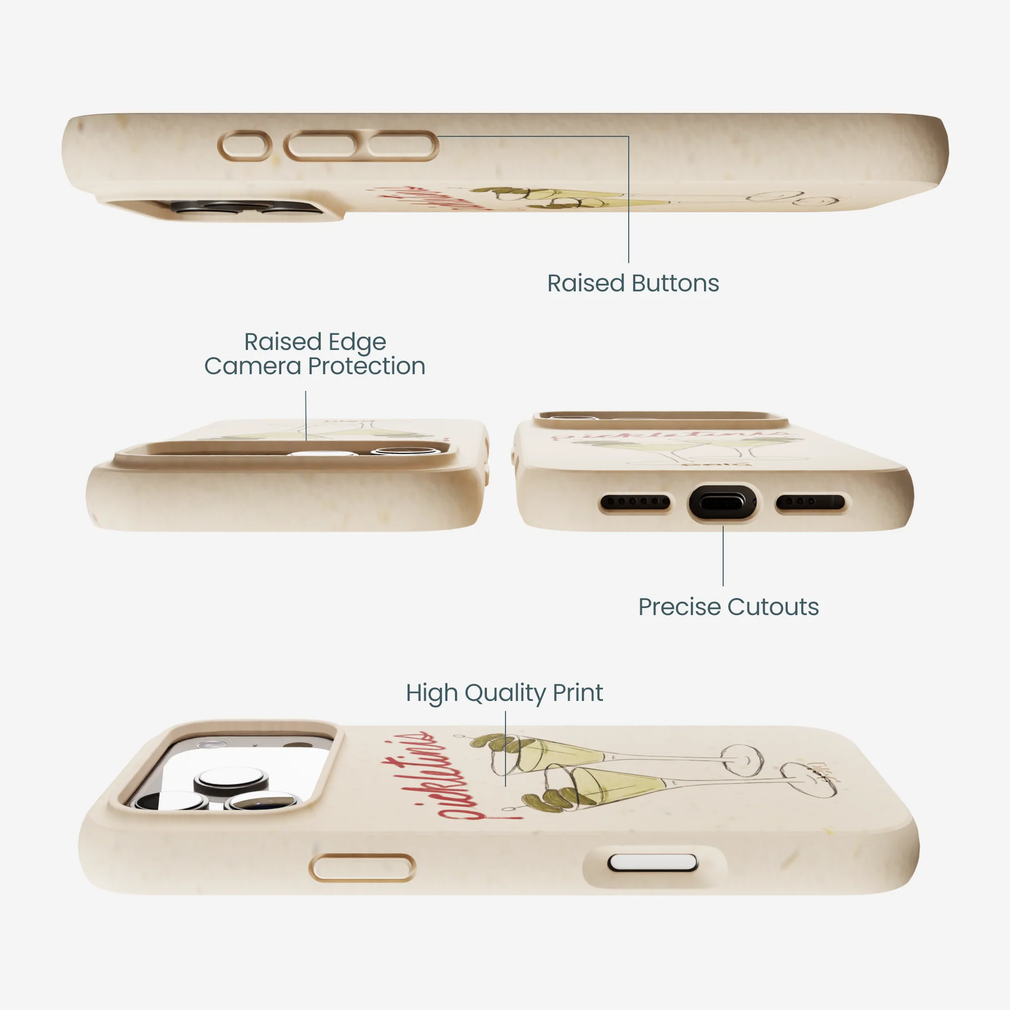 Seashell Pickletinis iPhone 17 Pro Max Case - Image 3