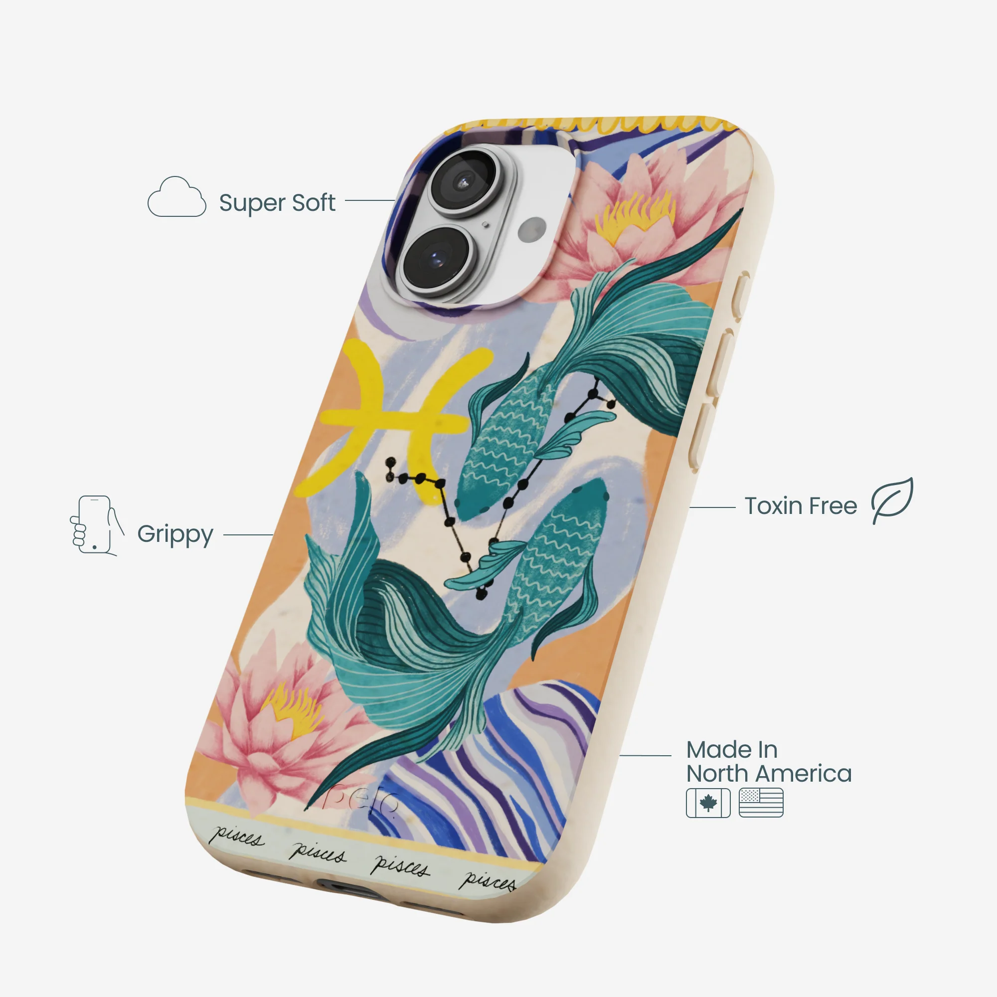 Seashell Pisces Fish iPhone 17 Case - Image 4