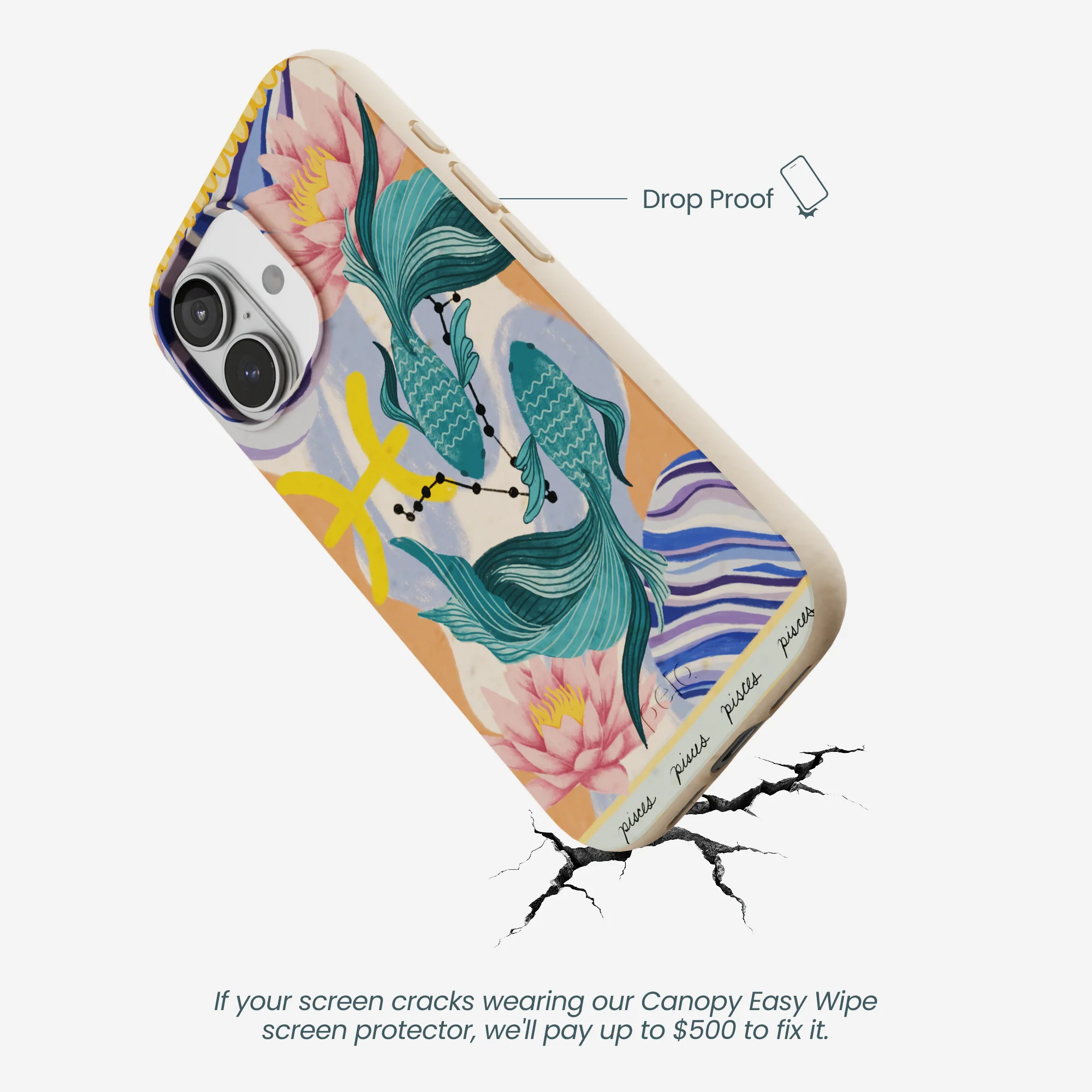 Seashell Pisces Fish iPhone 17 Case - Image 5
