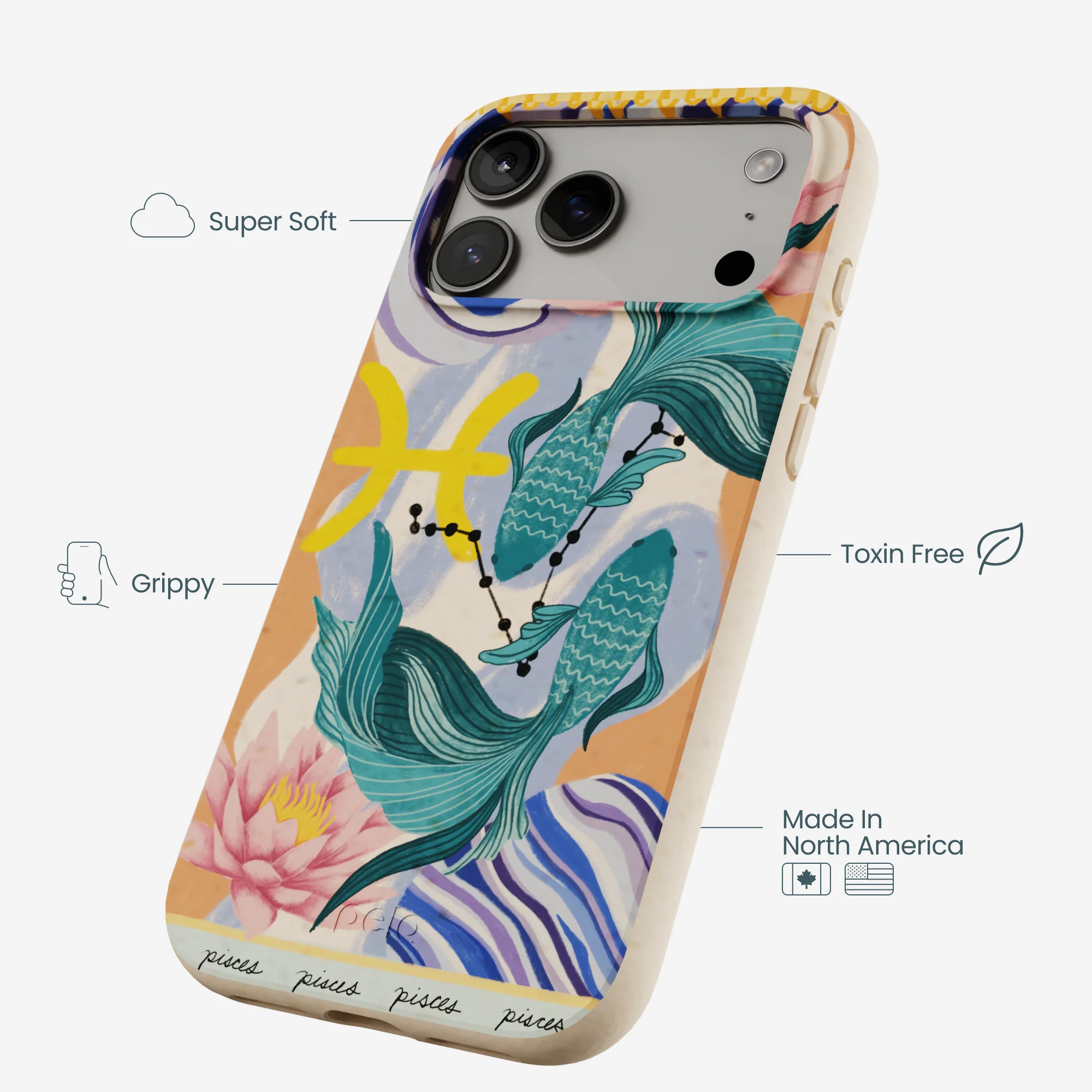 Seashell Pisces Fish iPhone 17 Pro Max Case - Image 4