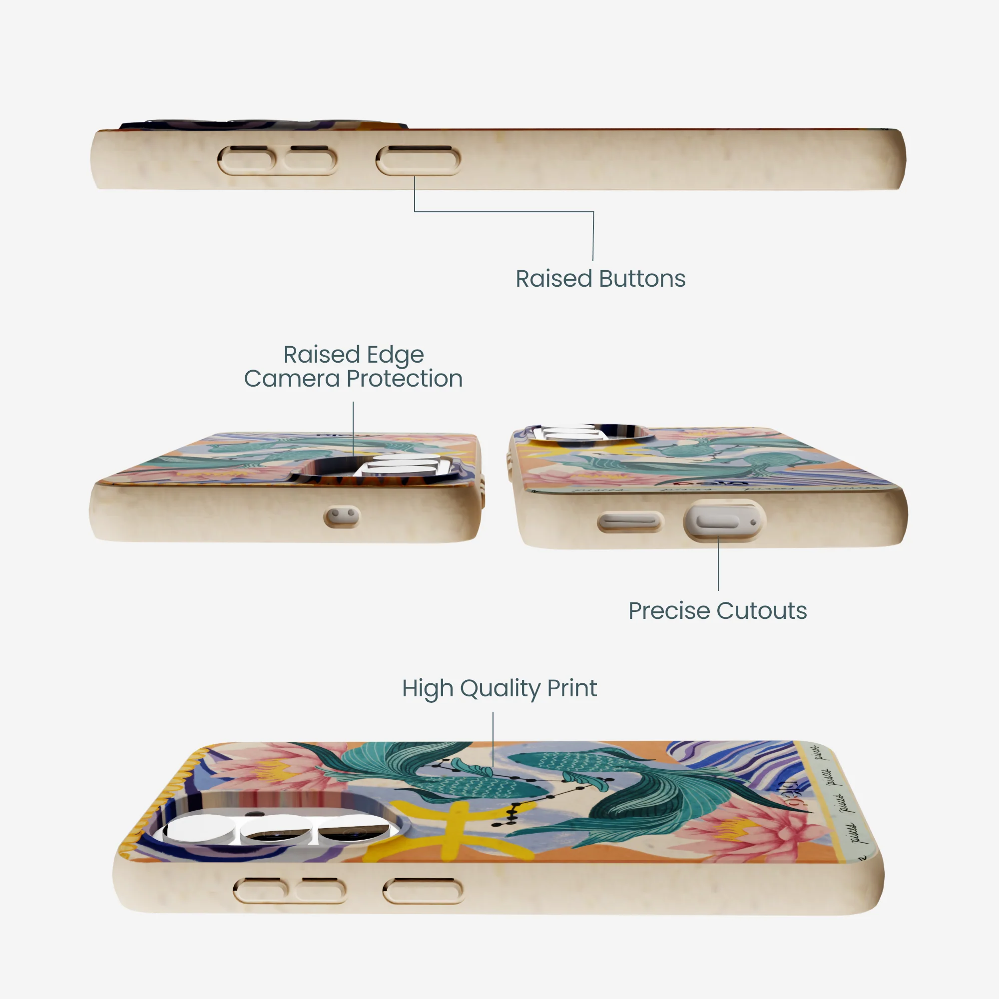 Seashell Pisces Fish Samsung Galaxy S26 Case - Image 2
