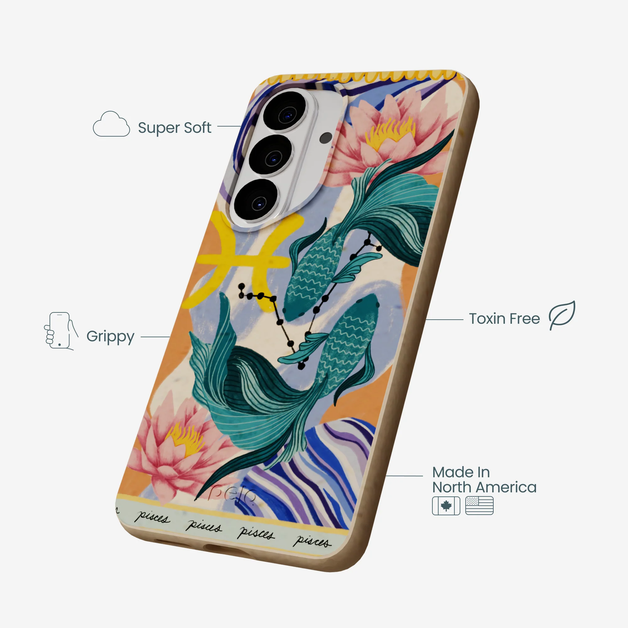 Seashell Pisces Fish Samsung Galaxy S26 Case - Image 3