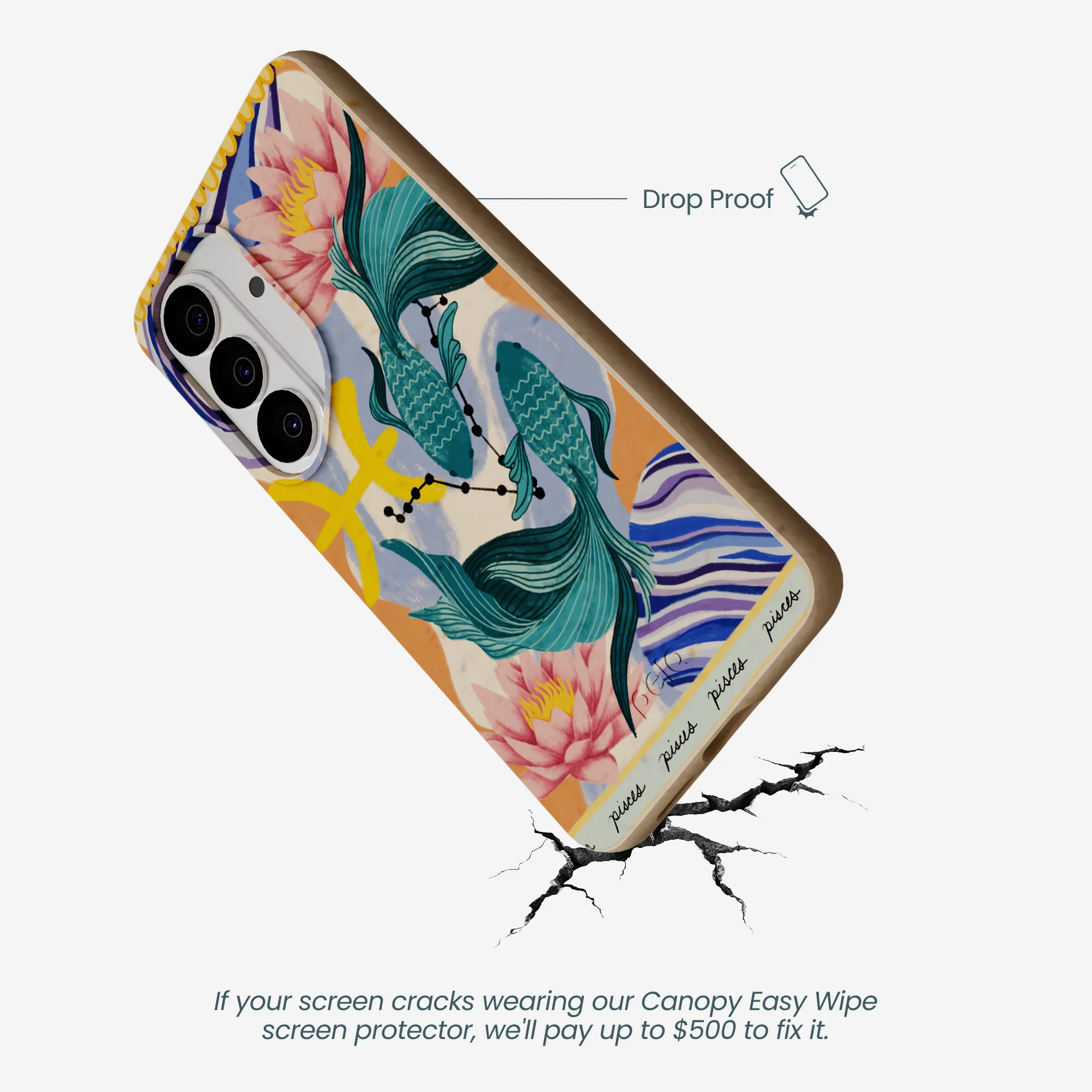 Seashell Pisces Fish Samsung Galaxy S26 Case - Image 4