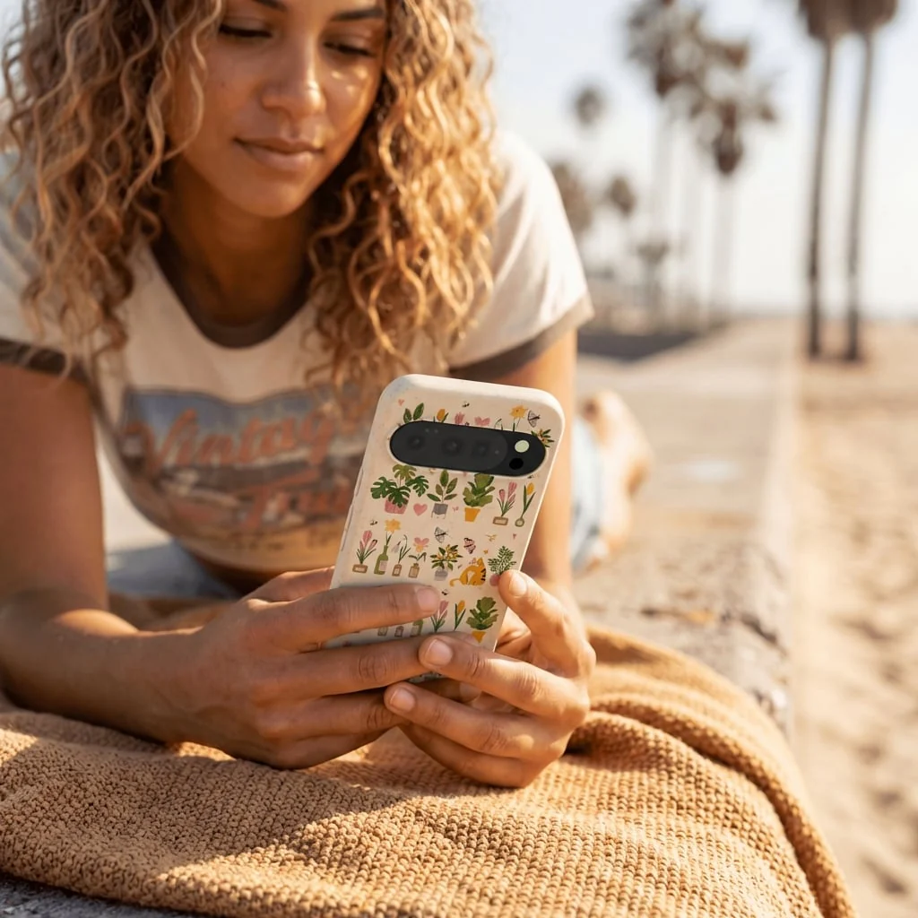 Seashell Plants and Blooms Google Pixel 10/10 Pro Case - Image 2