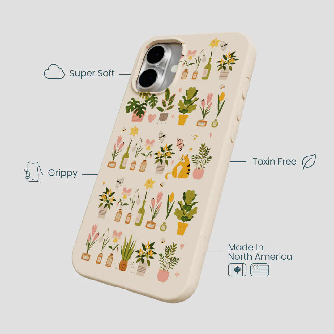 Seashell Plants and Blooms iPhone 16 Plus Case - Image 4