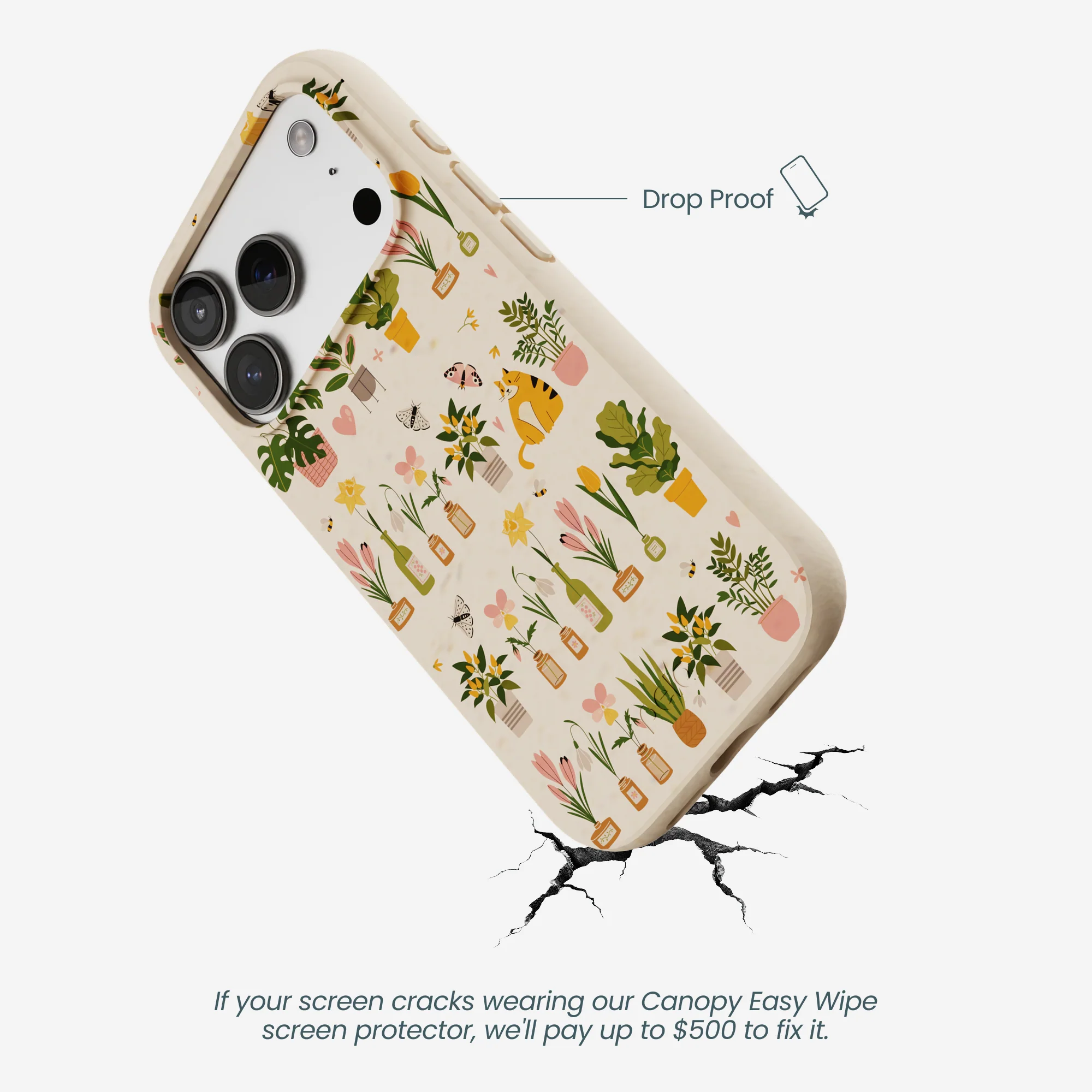 Seashell Plants and Blooms iPhone 17 Pro Case - Image 5
