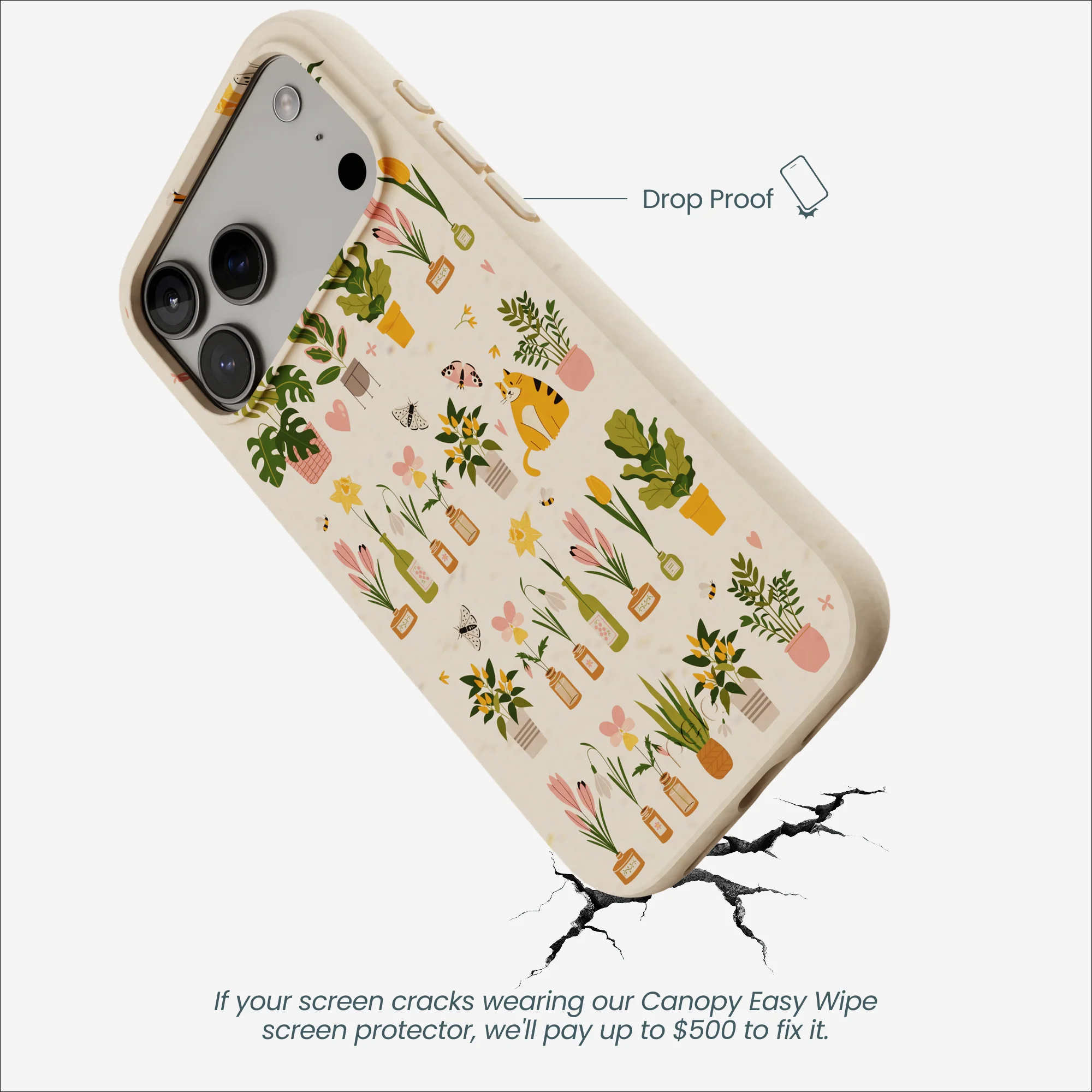 Seashell Plants and Blooms iPhone 17 Pro Max Case - Image 5