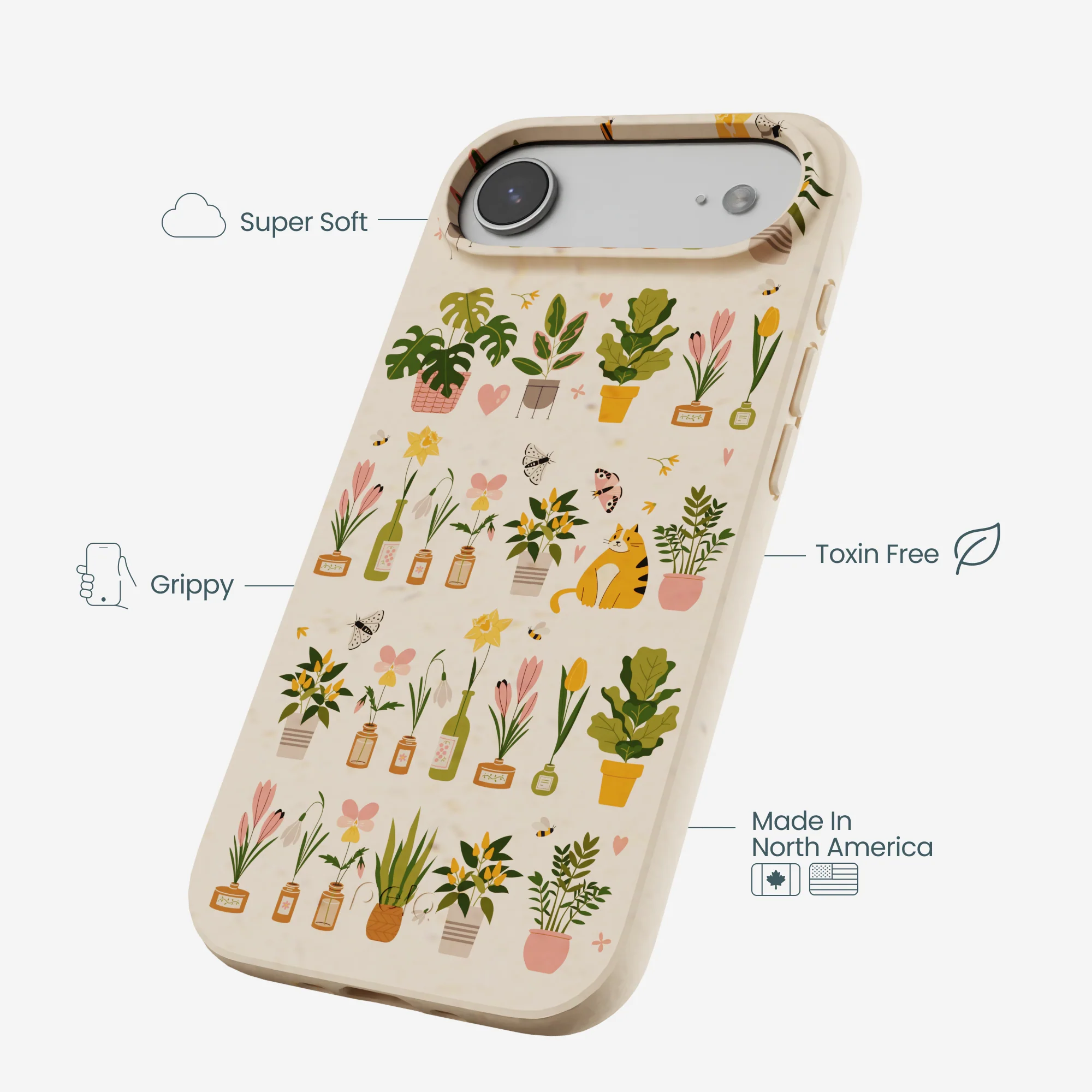 Seashell Plants and Blooms iPhone Air Case - Image 3