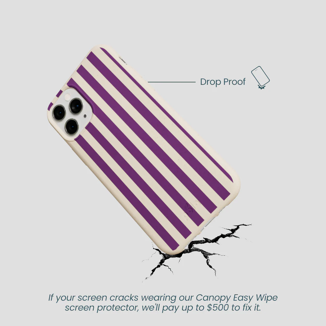 Seashell Plum Stripes iPhone 11 Pro Case - Image 5