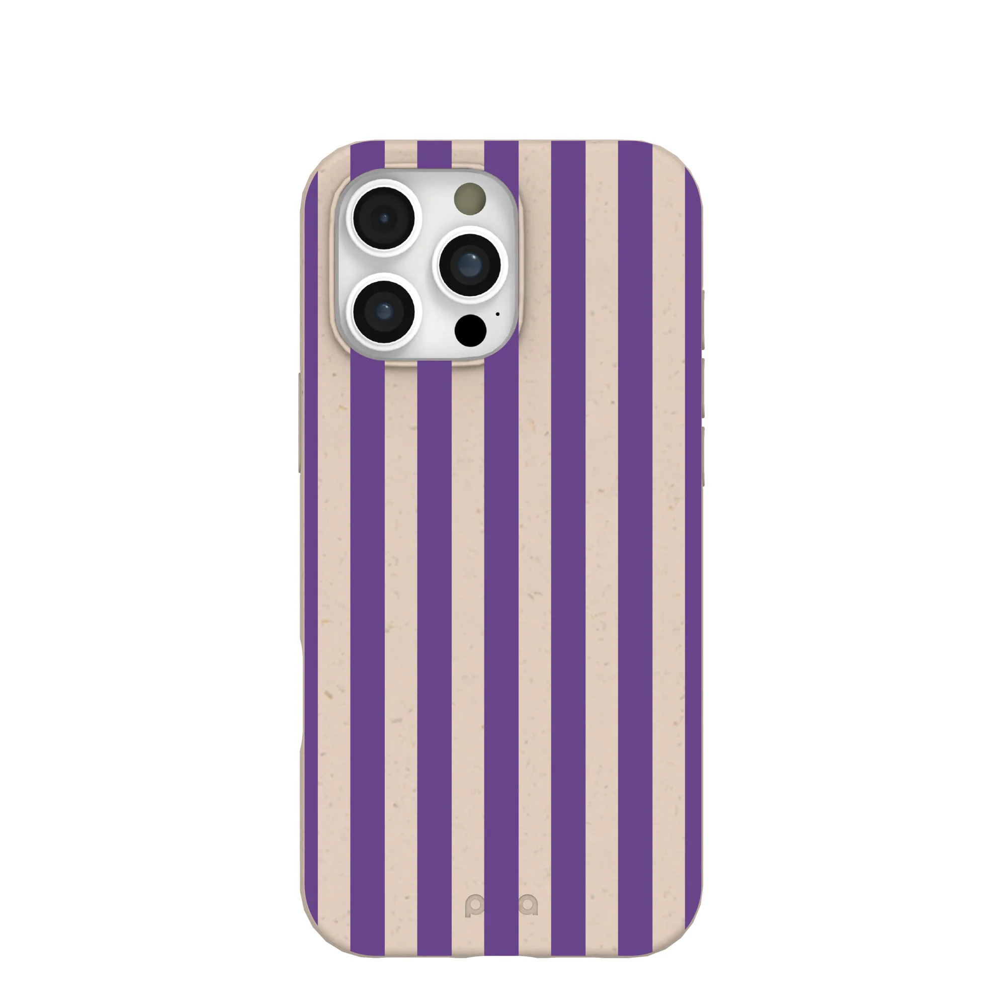 Seashell Plum Stripes iPhone 16 Pro Max Case