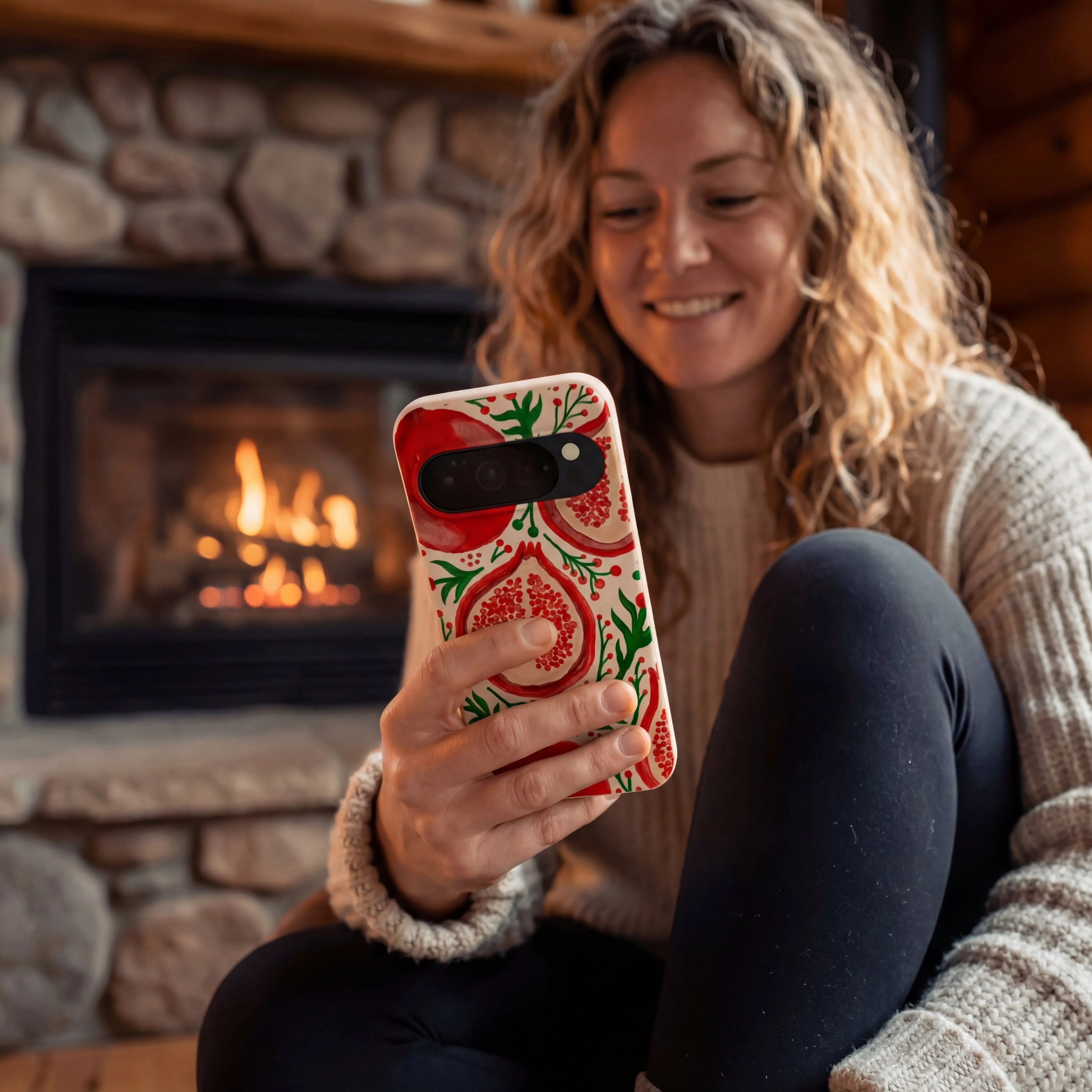 Seashell Pomegranate Cheer Google Pixel 10/10 Pro Case - Image 2