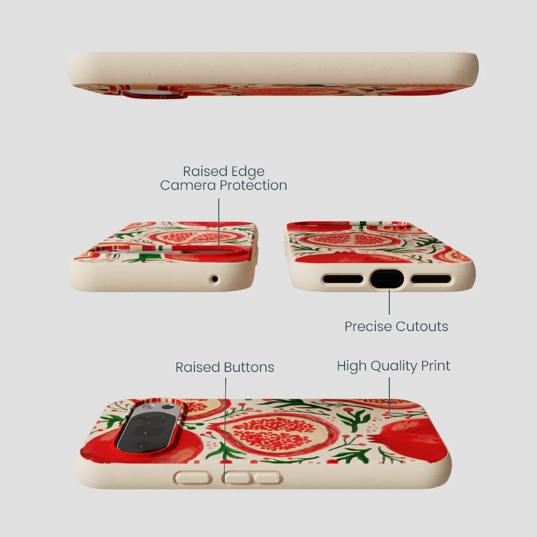 Seashell Pomegranate Cheer Google Pixel 10/10 Pro Case - Image 3