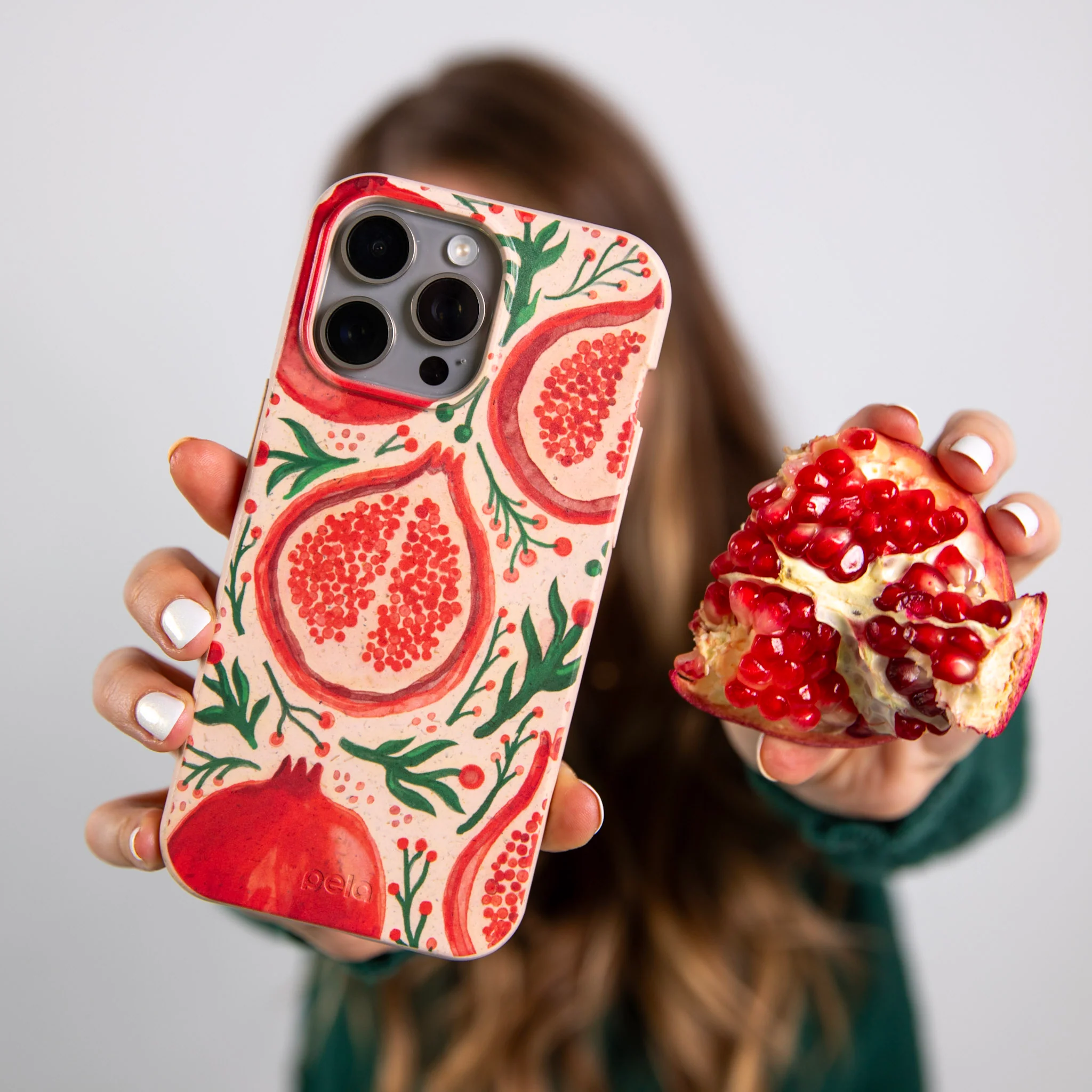 Seashell Pomegranate Cheer Google Pixel 9a Case - Image 2