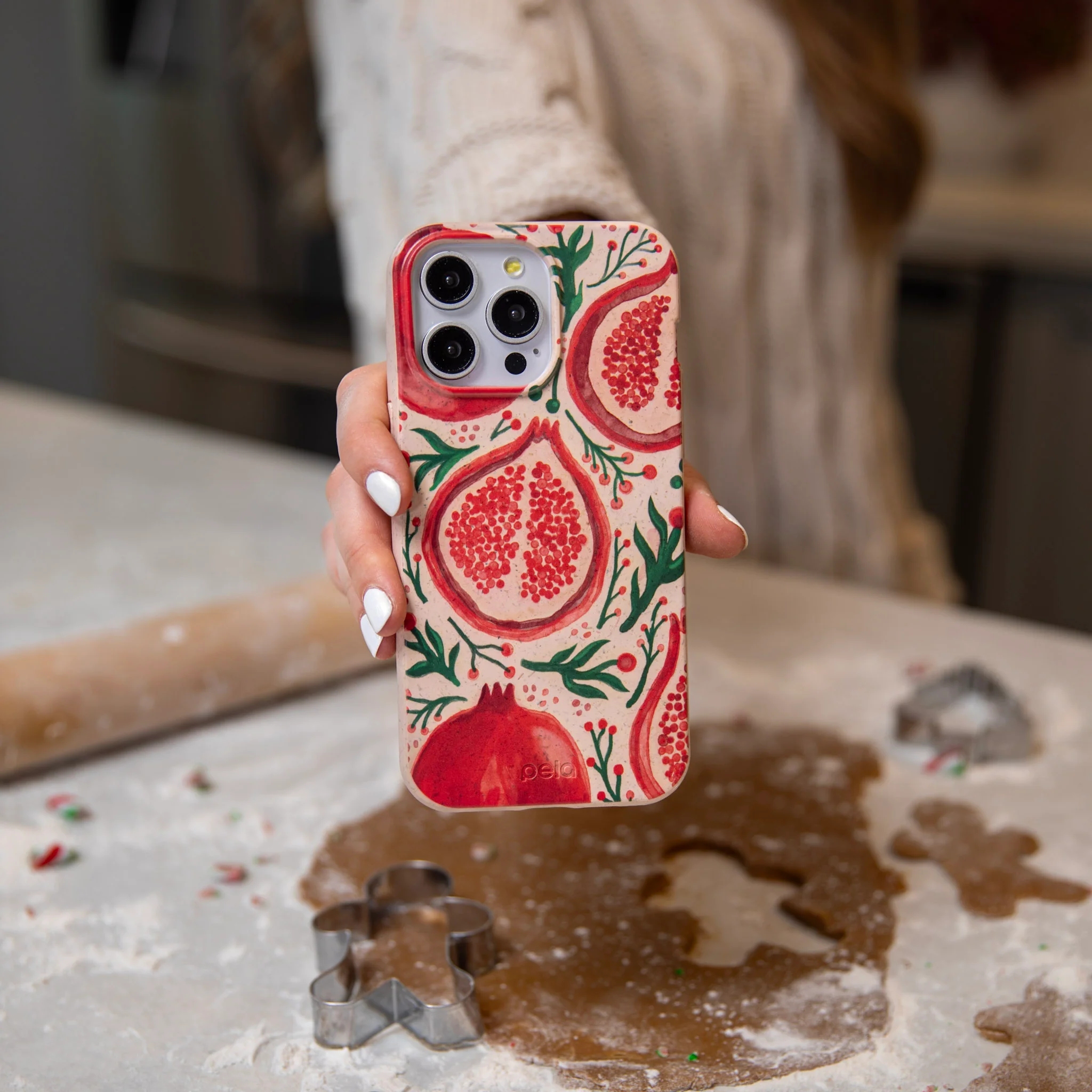 Seashell Pomegranate Cheer iPhone 17 Pro Max Case - Image 9