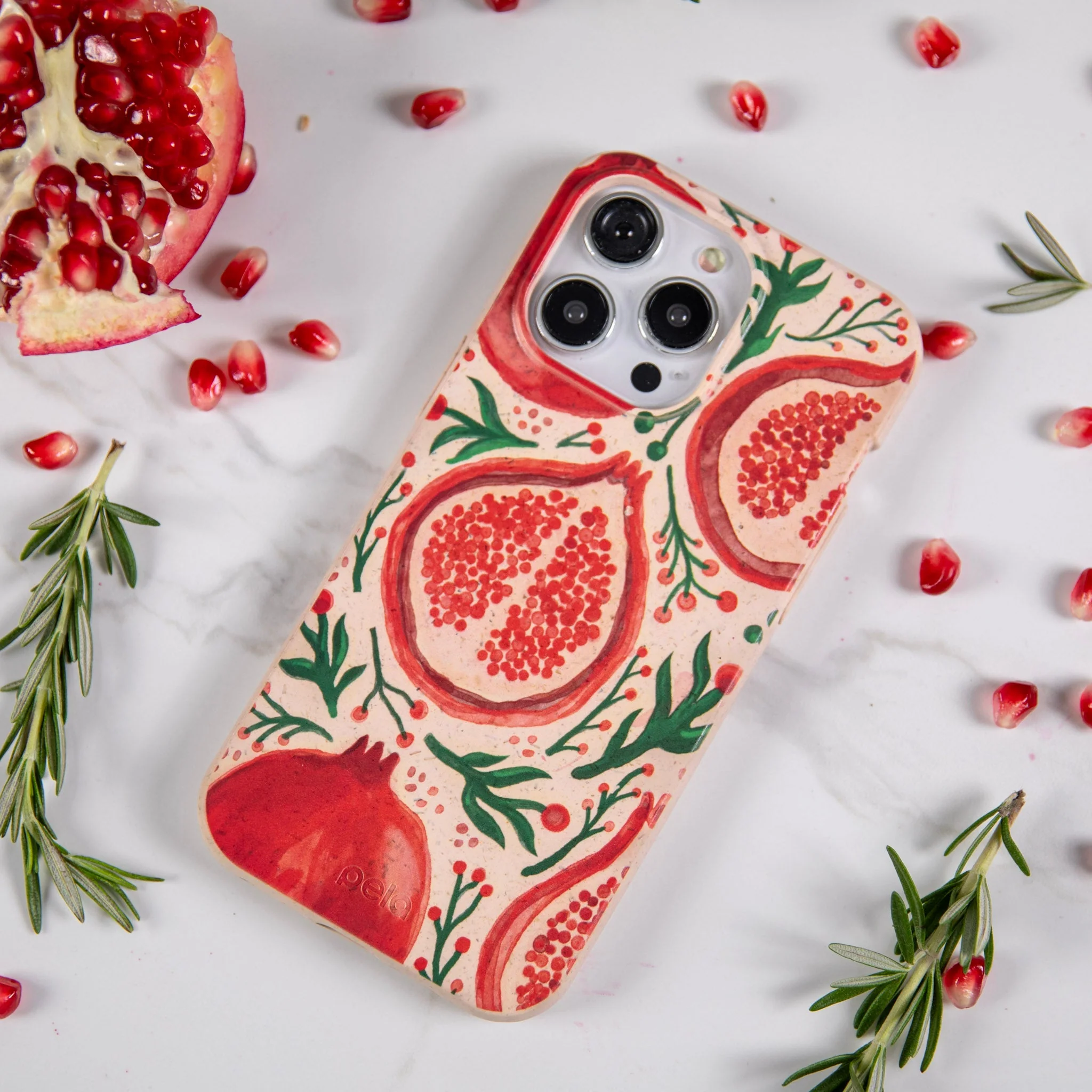 Seashell Pomegranate Cheer iPhone 16e/17e Case - Image 2