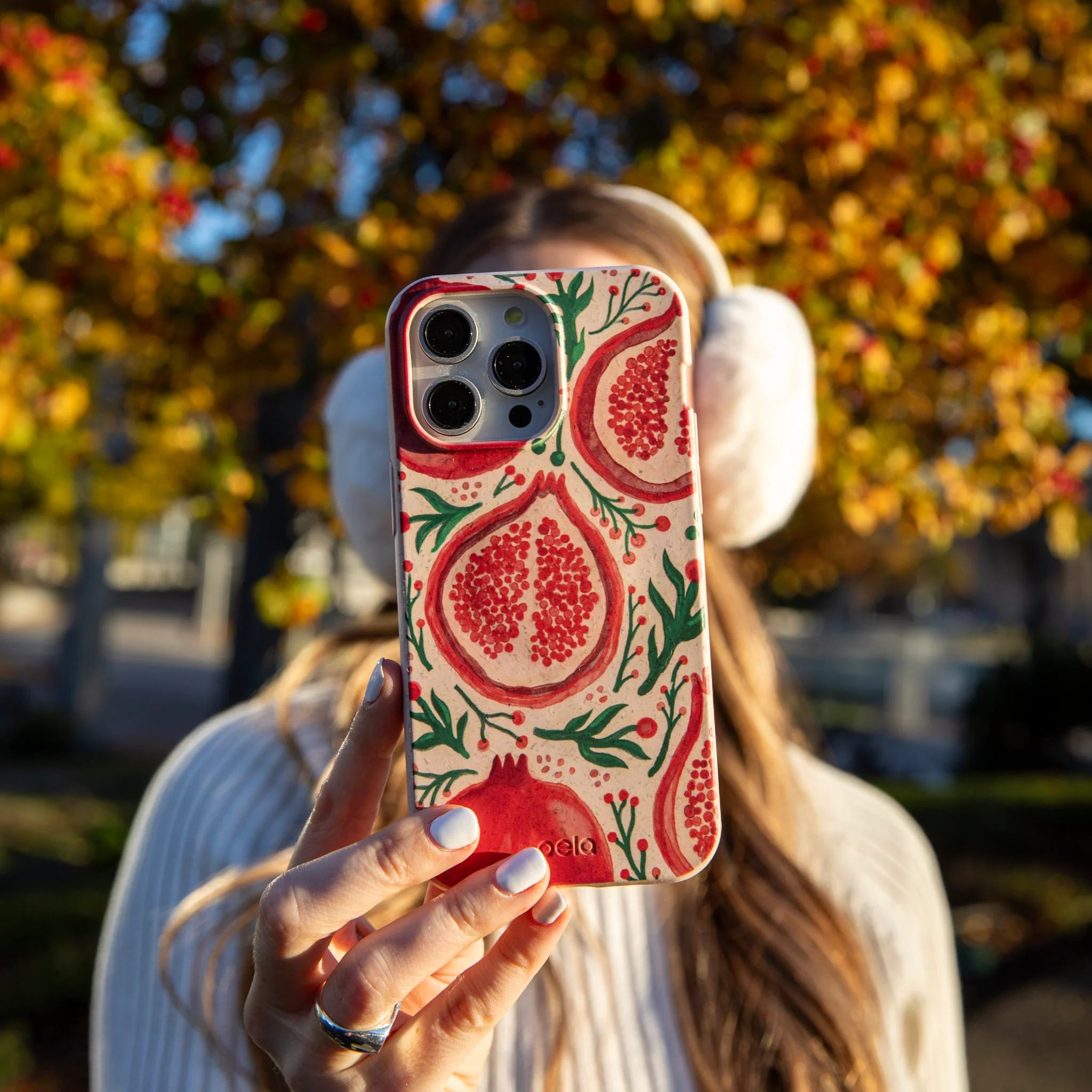 Seashell Pomegranate Cheer iPhone 17 Pro Max Case - Image 10