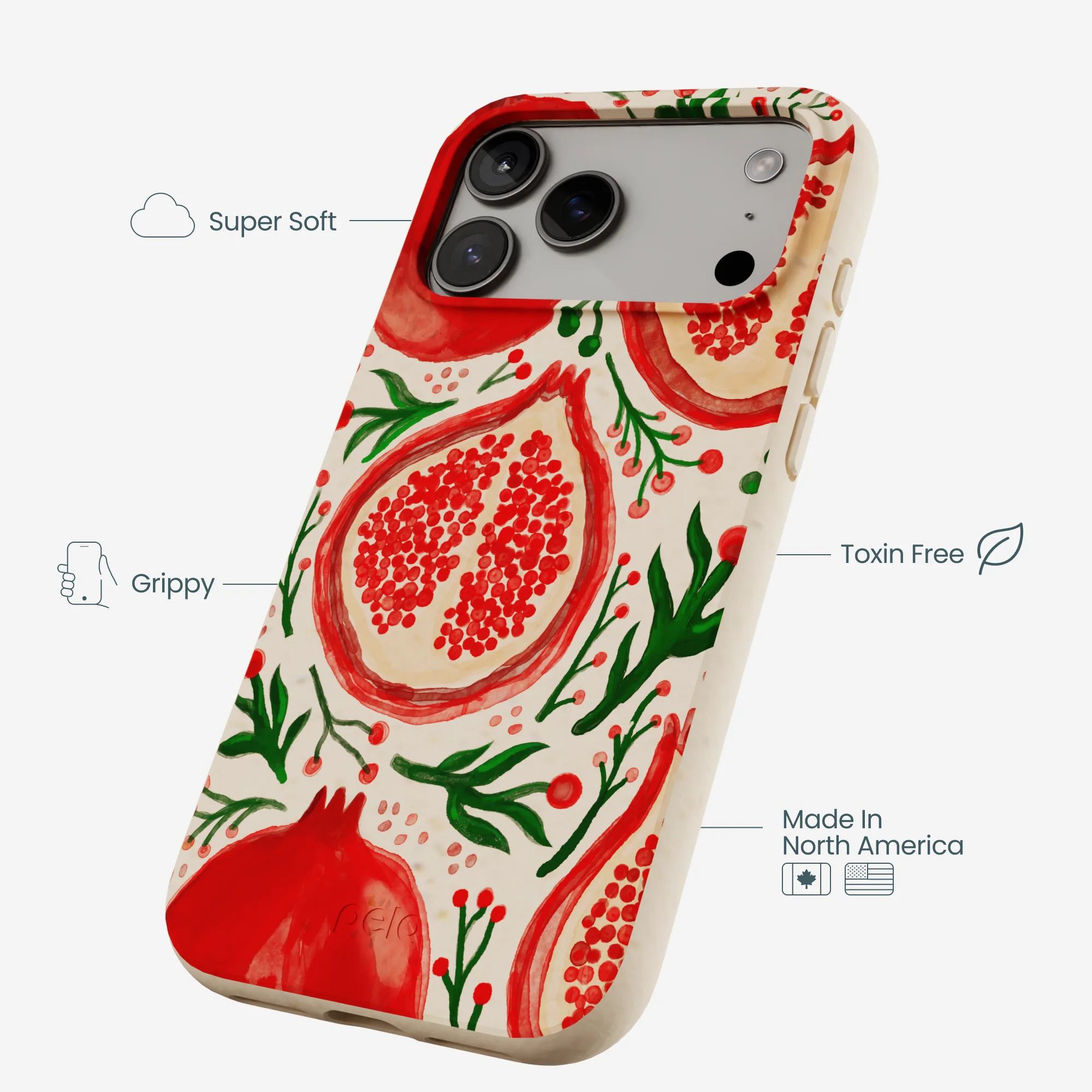 Seashell Pomegranate Cheer iPhone 17 Pro Max Case - Image 4