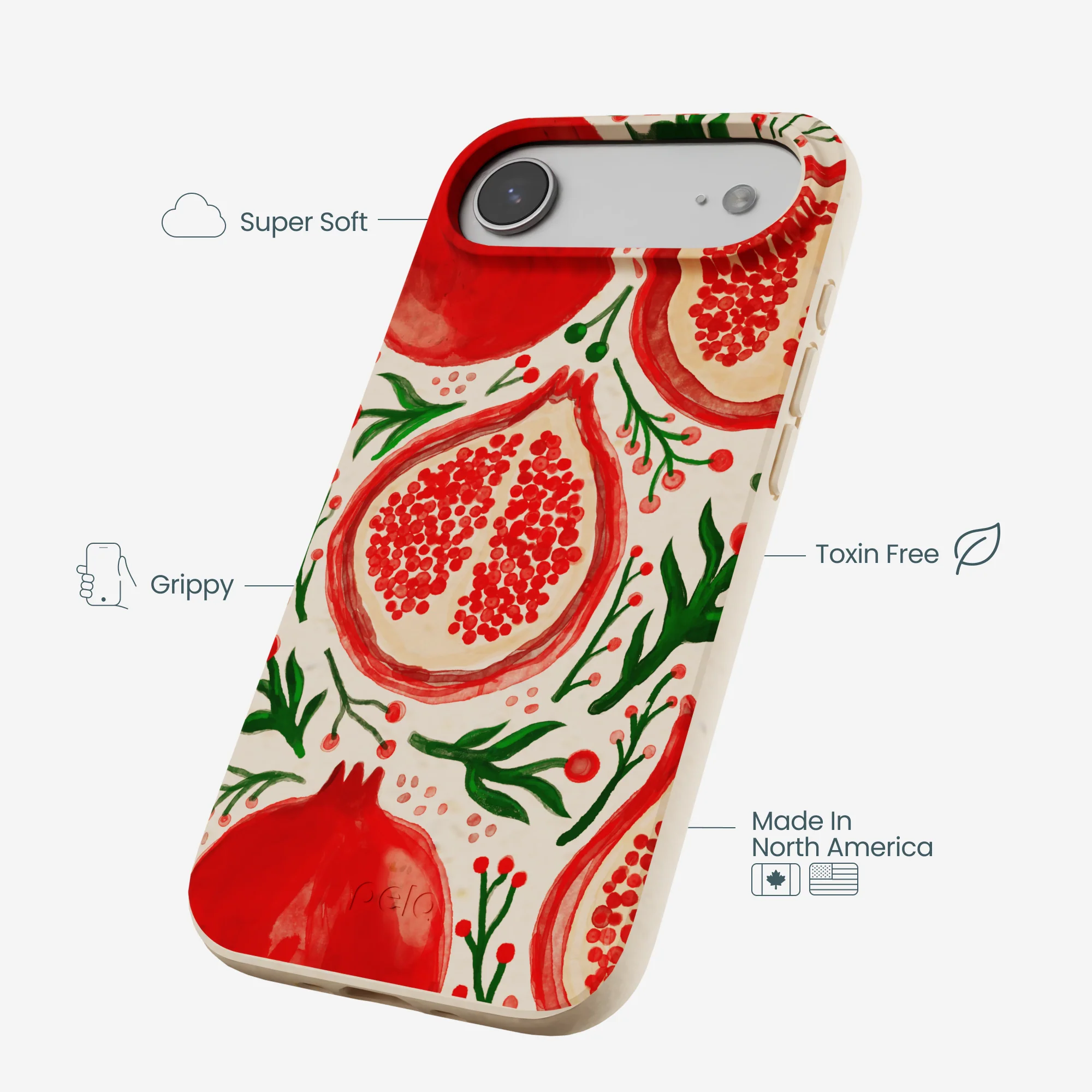 Seashell Pomegranate Cheer iPhone Air Case - Image 4