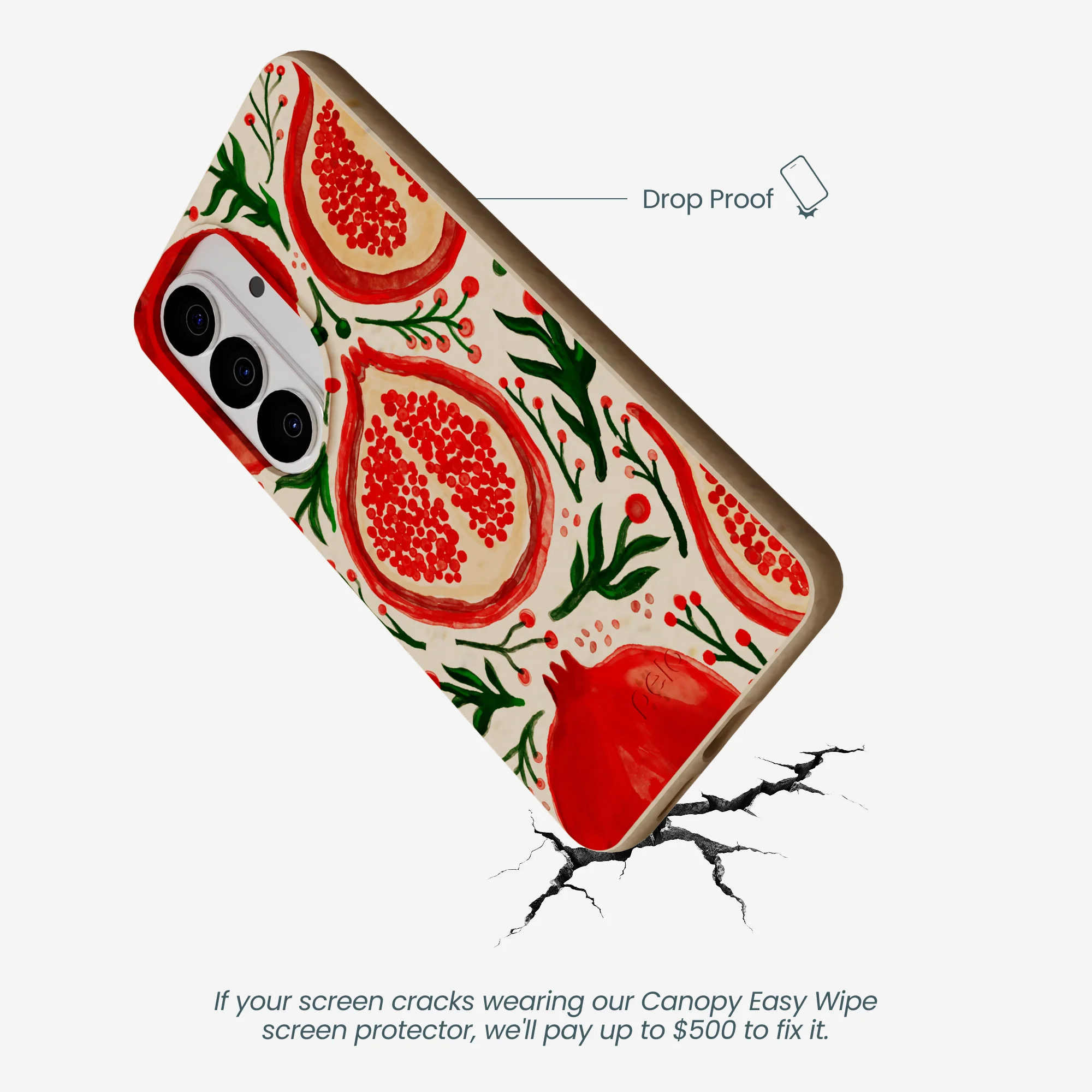 Seashell Pomegranate Cheer Samsung Galaxy S26 Case - Image 5