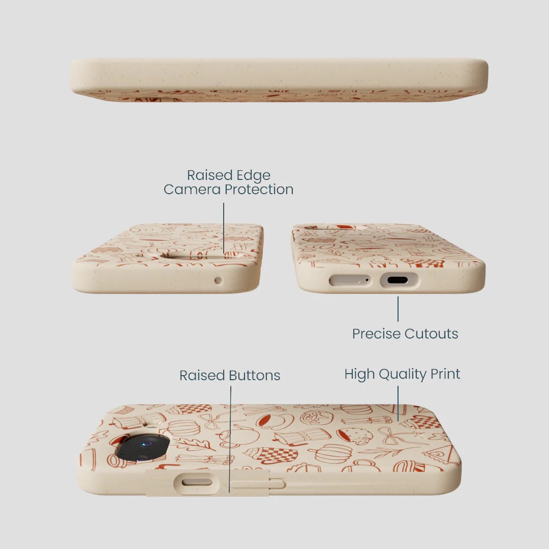 Seashell Pumpkin Spice Google Pixel 9a Case - Image 3