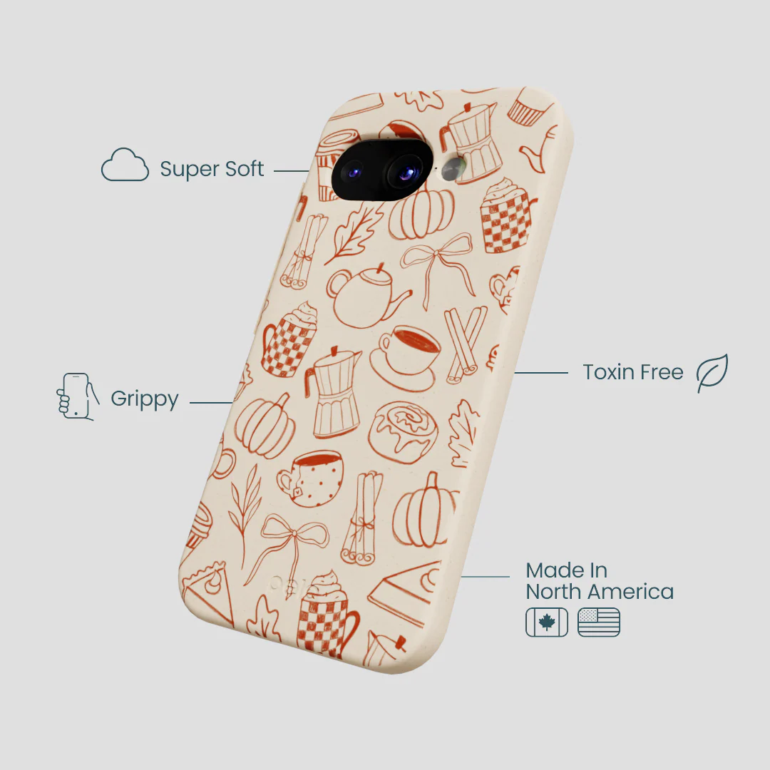 Seashell Pumpkin Spice Google Pixel 9a Case - Image 4