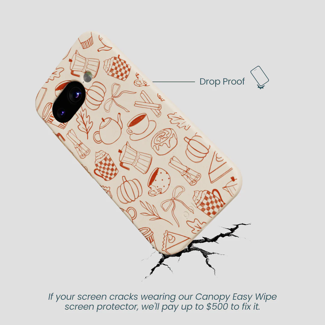 Seashell Pumpkin Spice Google Pixel 9a Case - Image 5