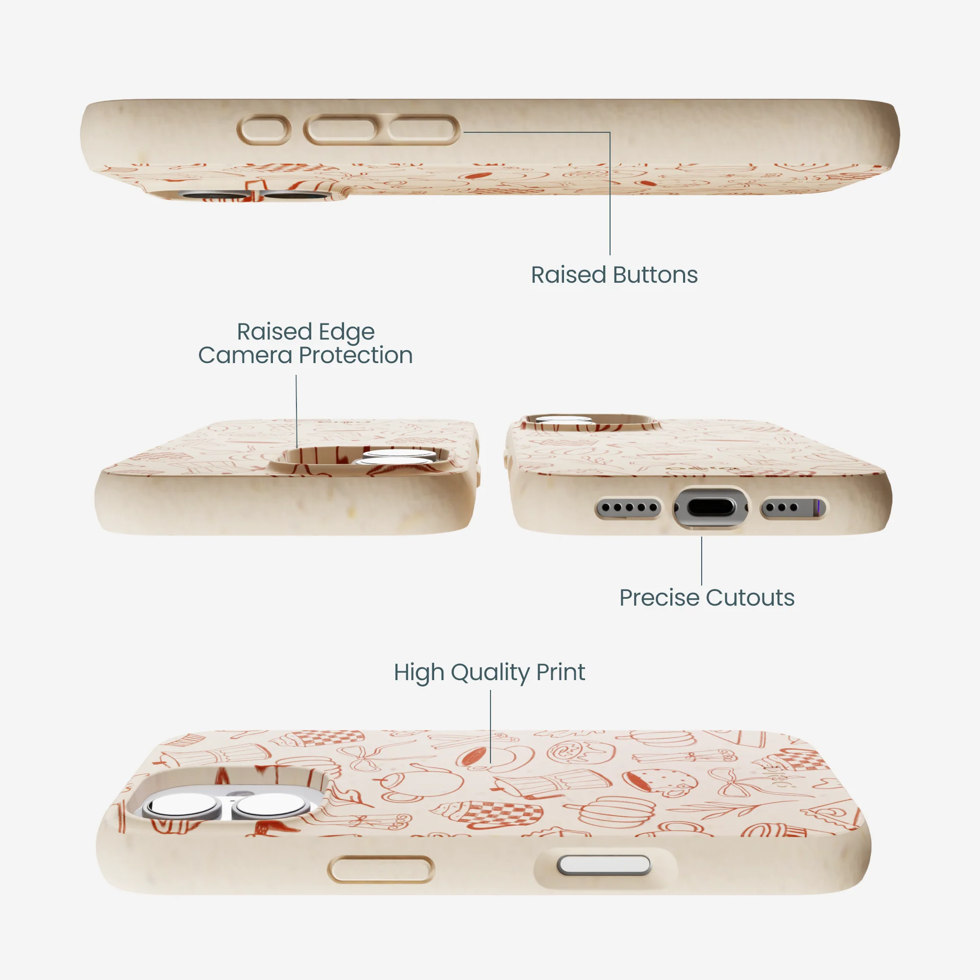Seashell Pumpkin Spice iPhone 17 Case - Image 3