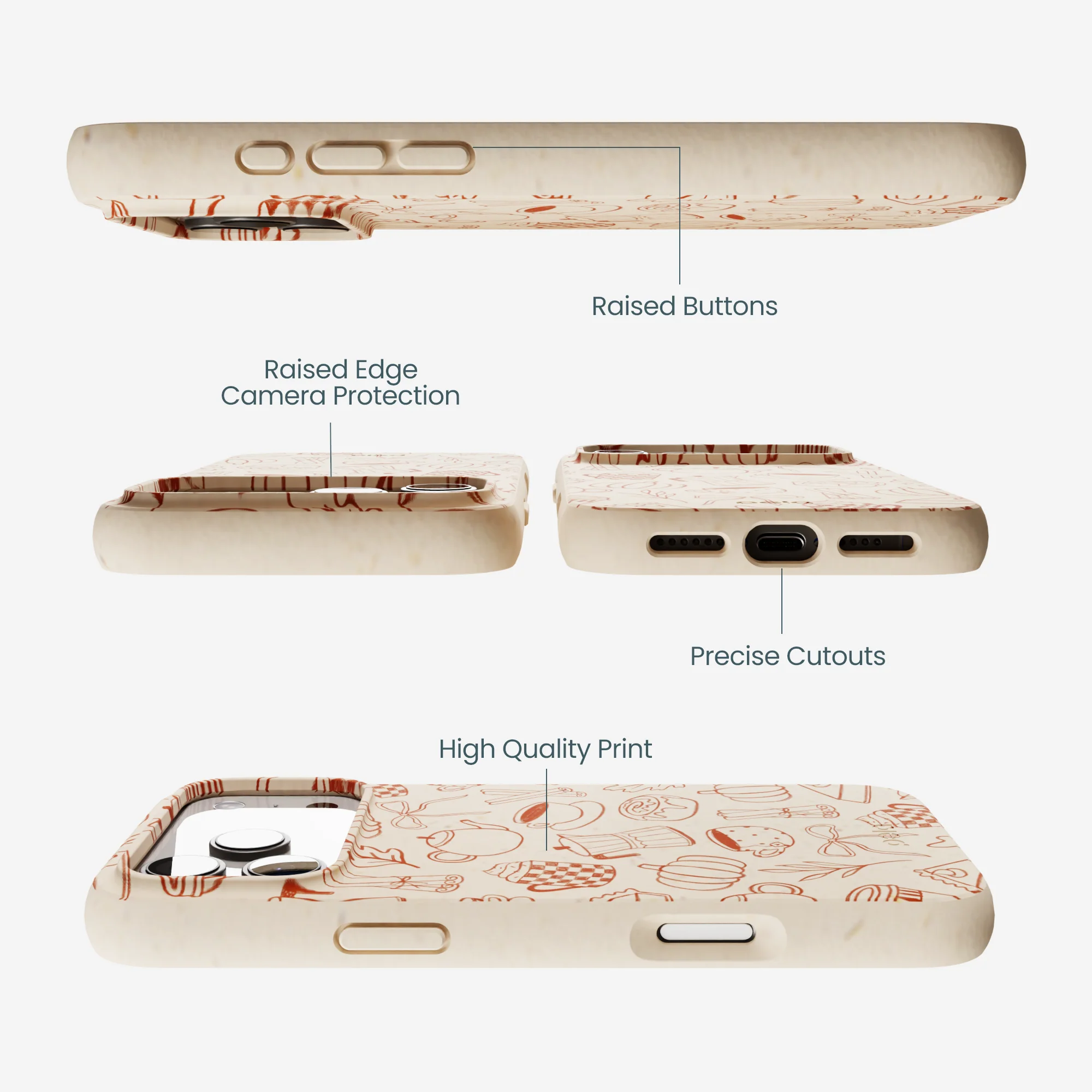 Seashell Pumpkin Spice iPhone 17 Pro Max Case - Image 3