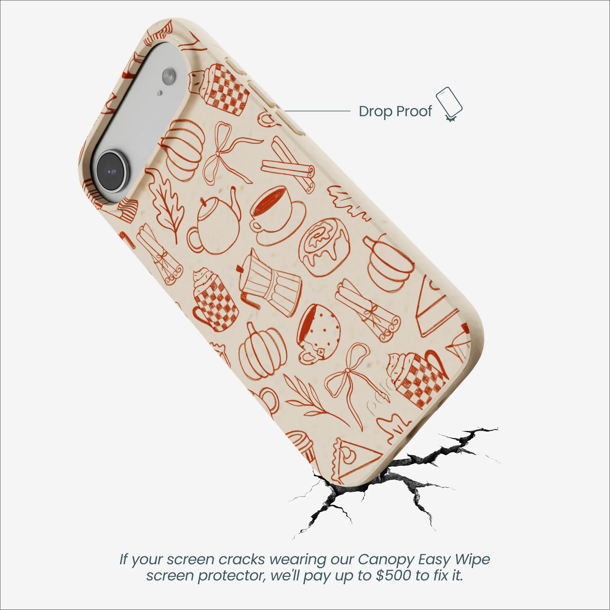 Seashell Pumpkin Spice iPhone Air Case - Image 5
