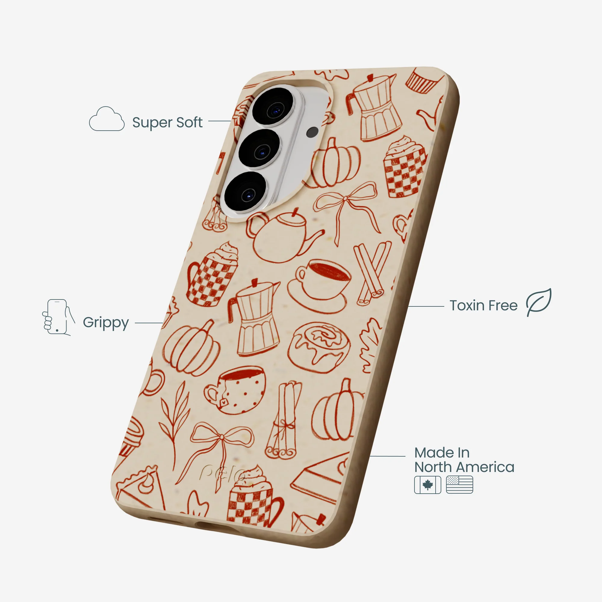 Seashell Pumpkin Spice Samsung Galaxy S26 Case - Image 4