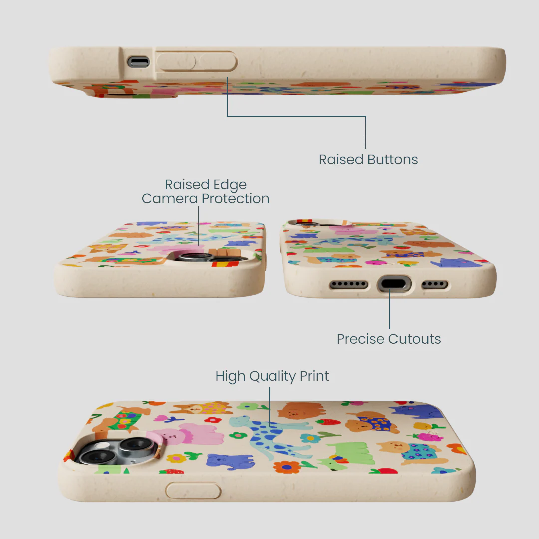 Seashell Pup Bloom iPhone 15 Plus Case - Image 3
