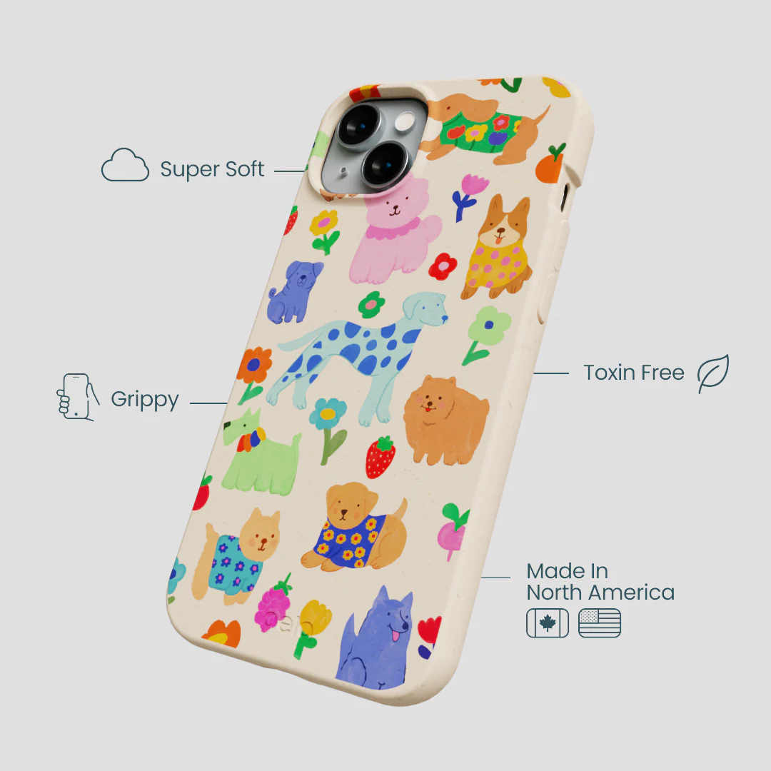 Seashell Pup Bloom iPhone 15 Plus Case - Image 4