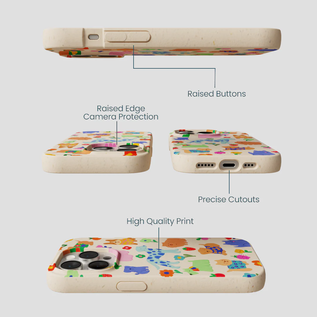 Seashell Pup Bloom iPhone 15 Pro Case - Image 3