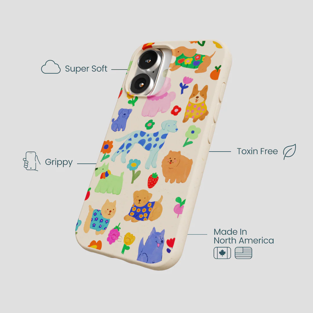 Seashell Pup Bloom iPhone 16 Case - Image 4