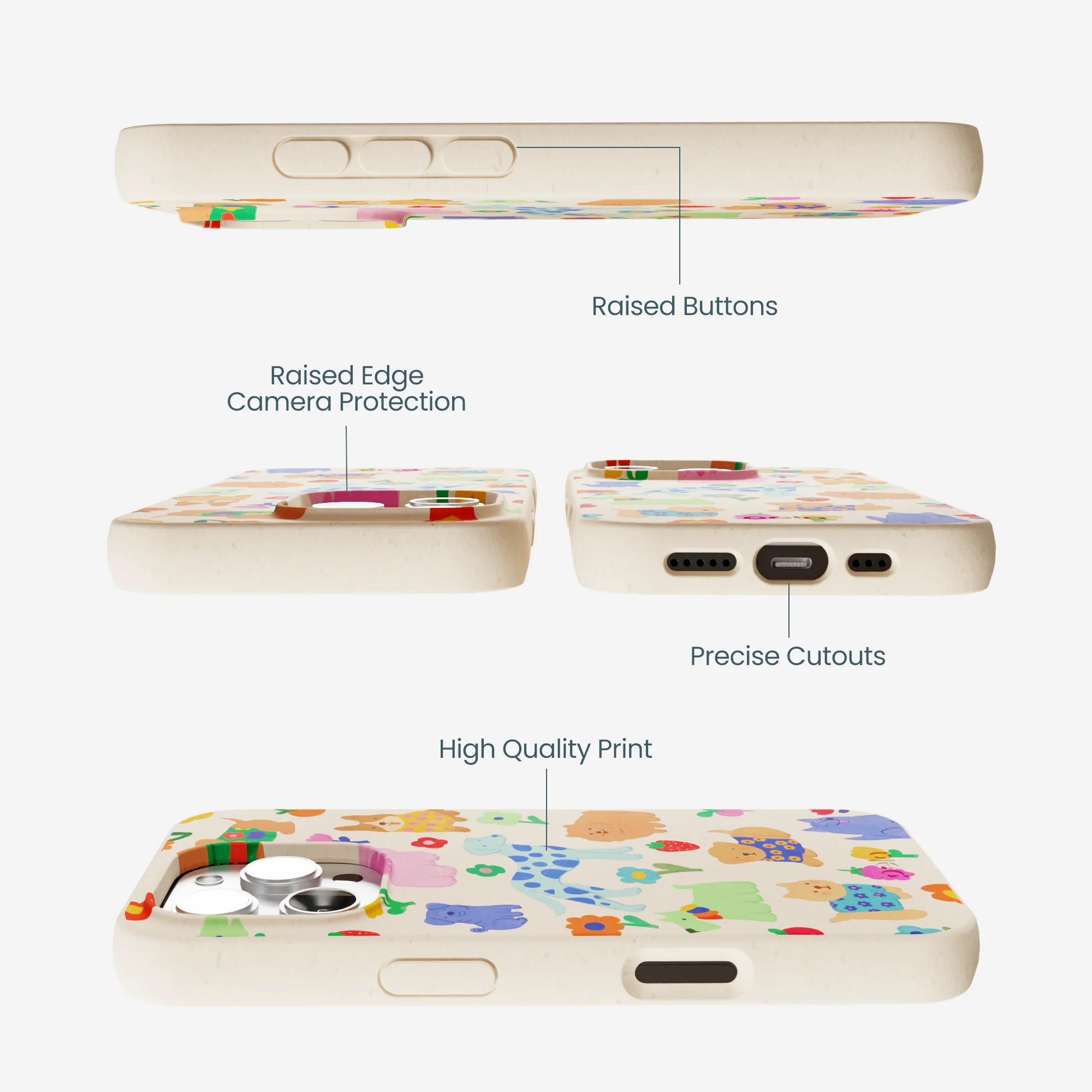Seashell Pup Bloom iPhone 16 Pro Max Case - Image 3