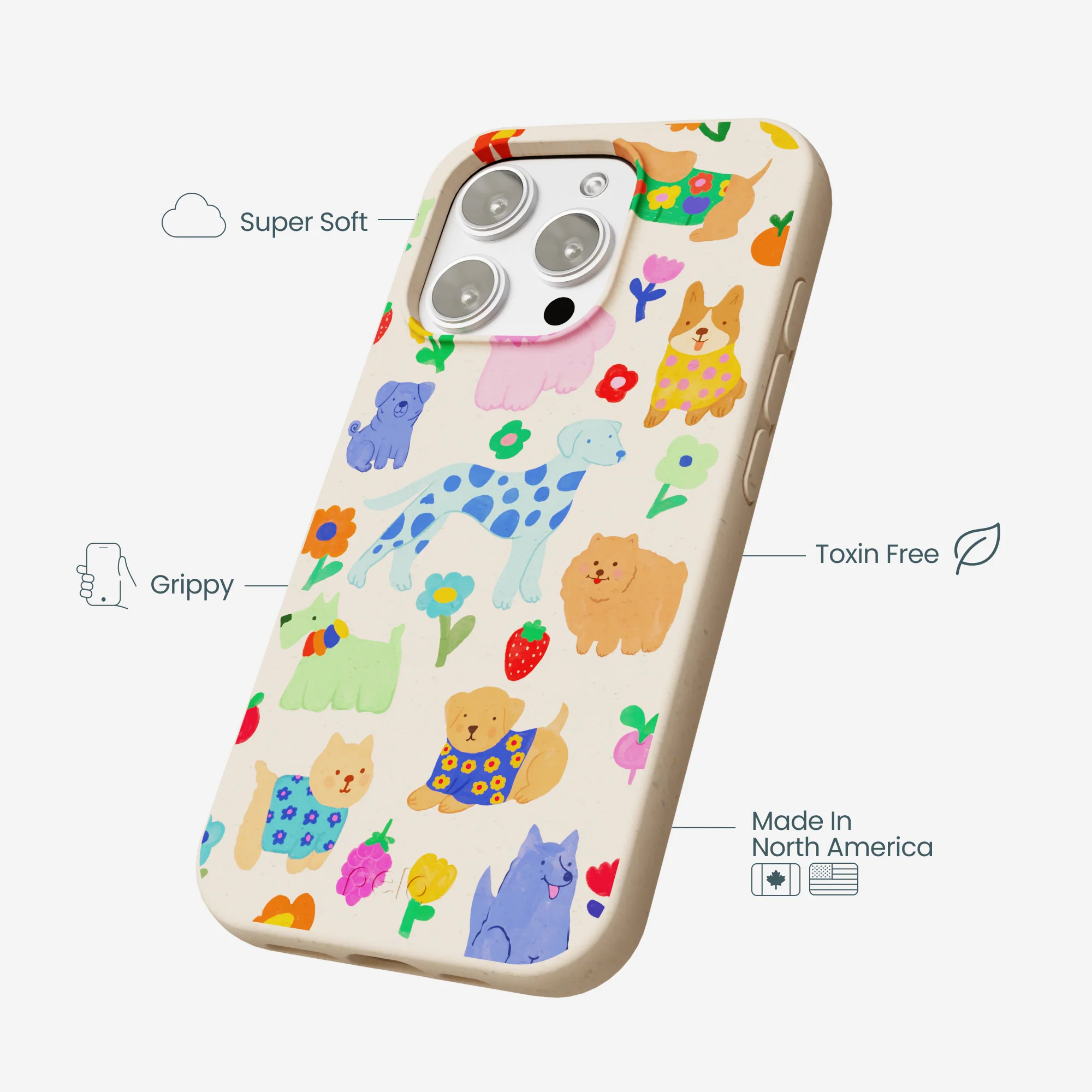 Seashell Pup Bloom iPhone 16 Pro Max Case - Image 4