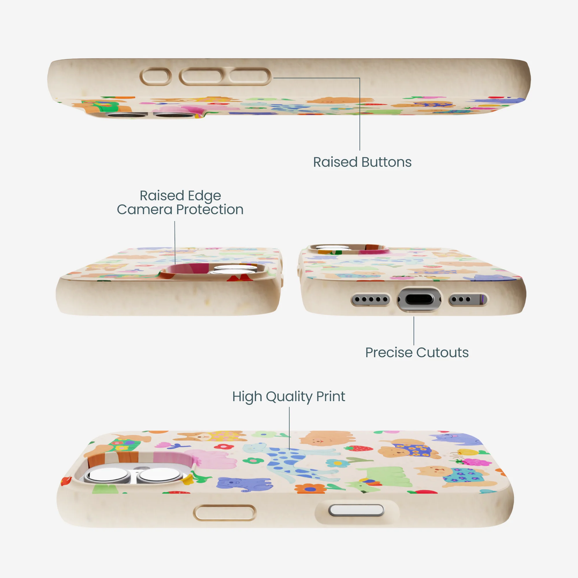 Seashell Pup Bloom iPhone 17 Case - Image 3